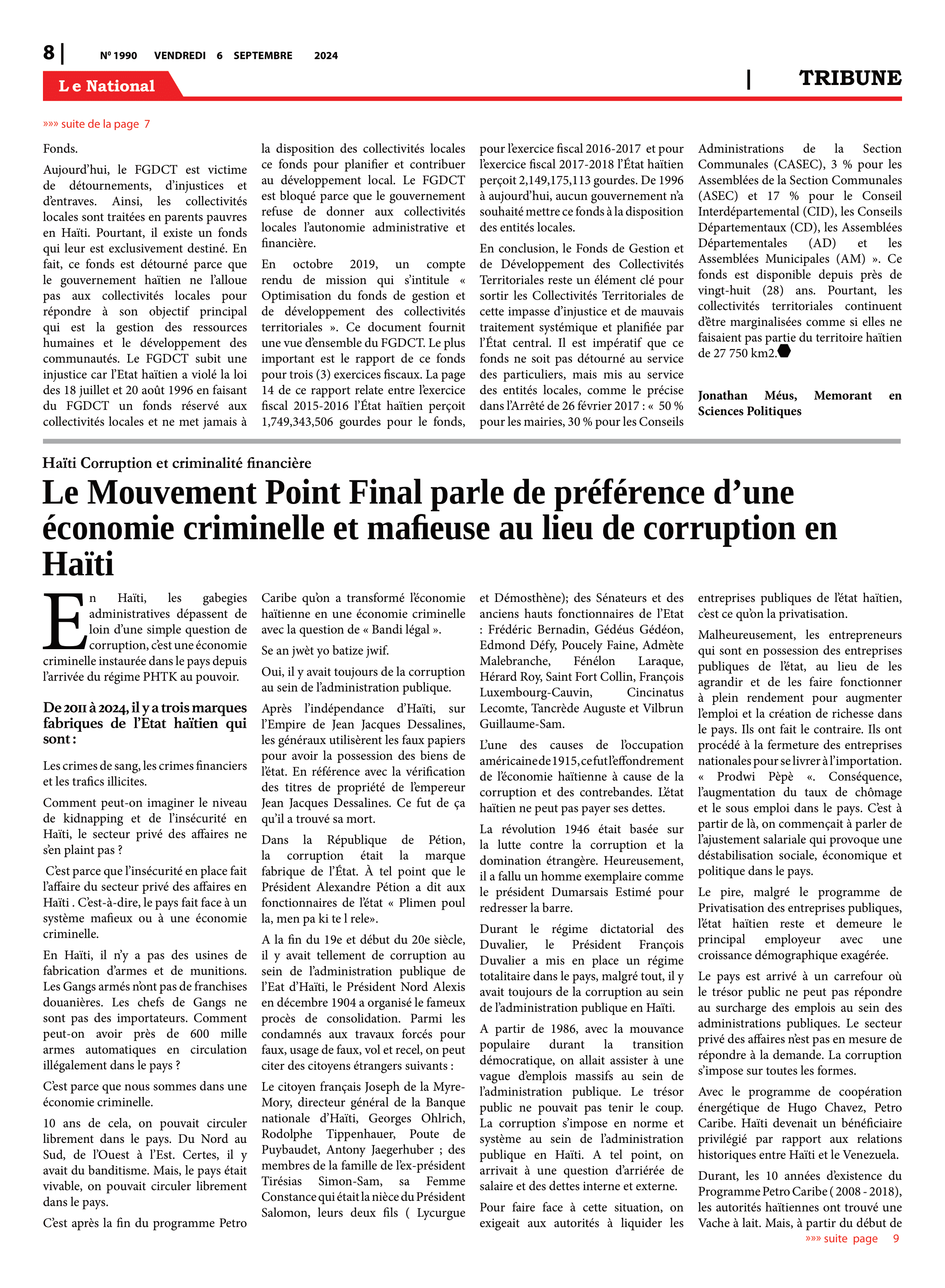 Page 8 de l'édition 1990