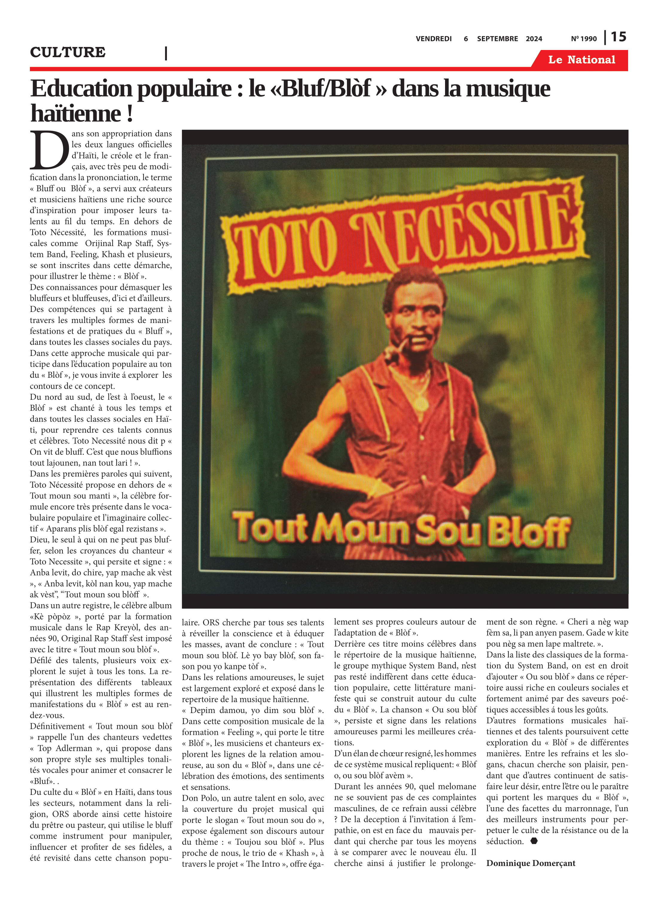 Page 15 de l'édition 1990