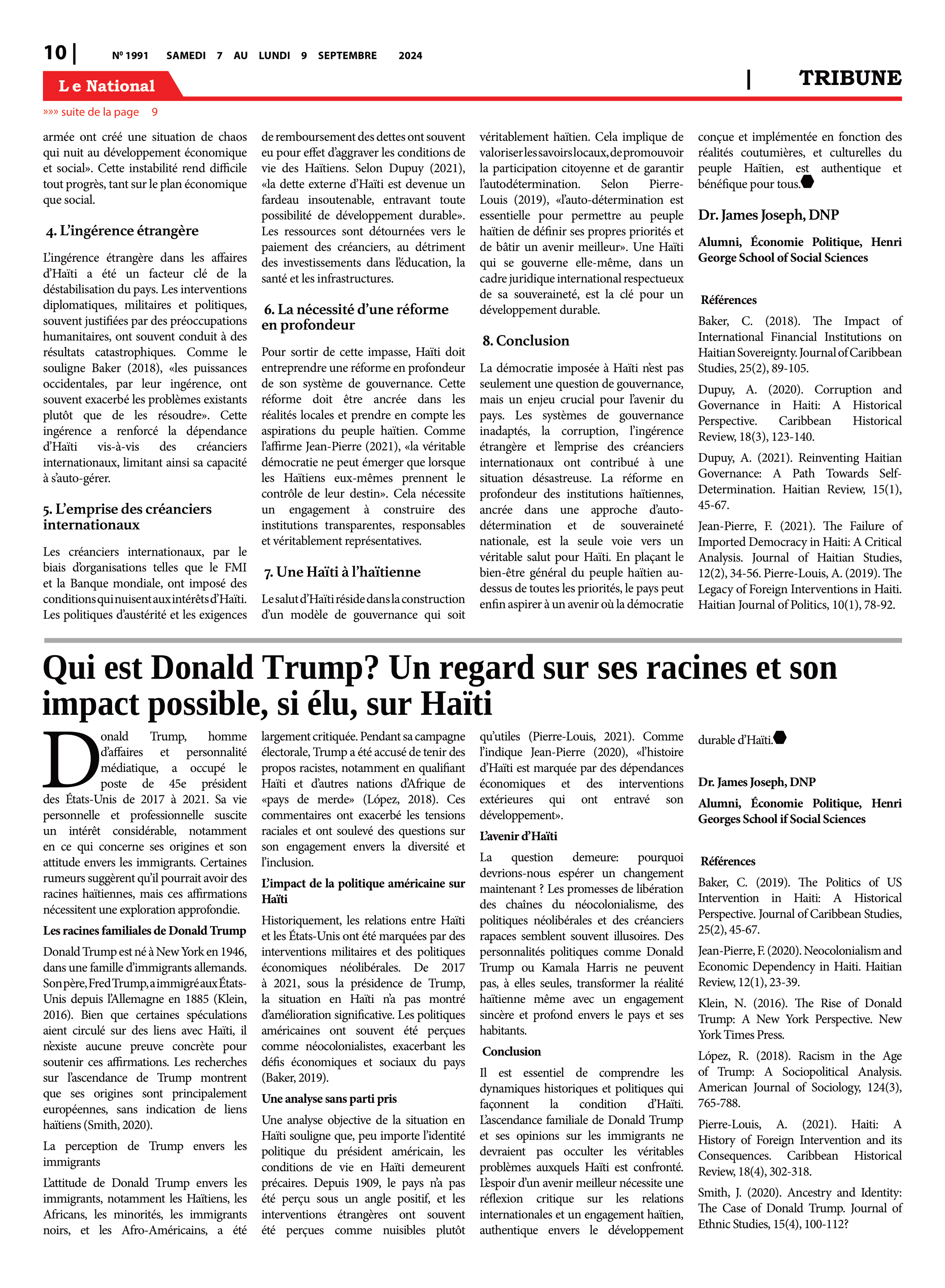 Page 10 de l'édition 1991