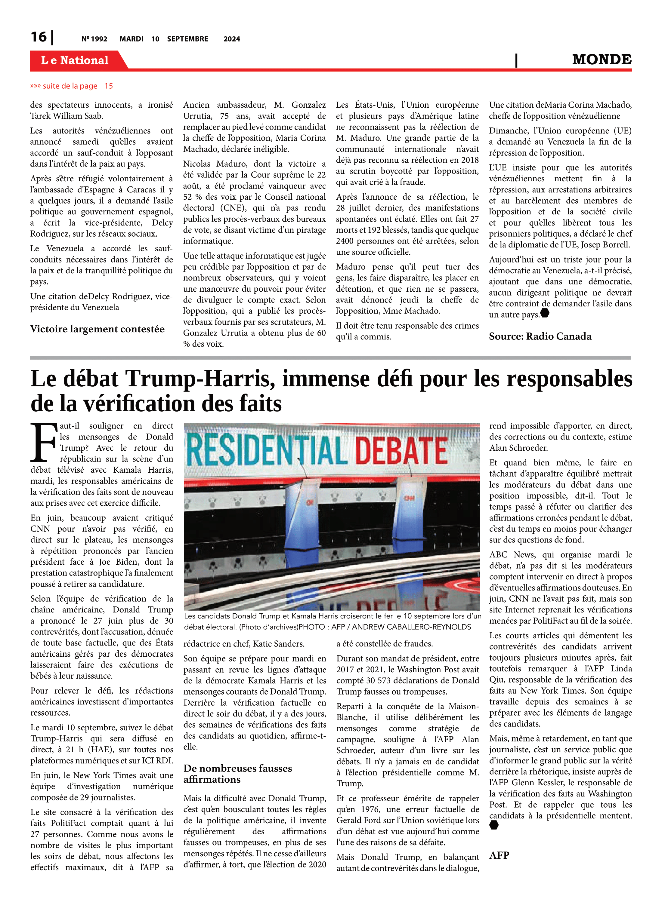 Page 16 de l'édition 1992