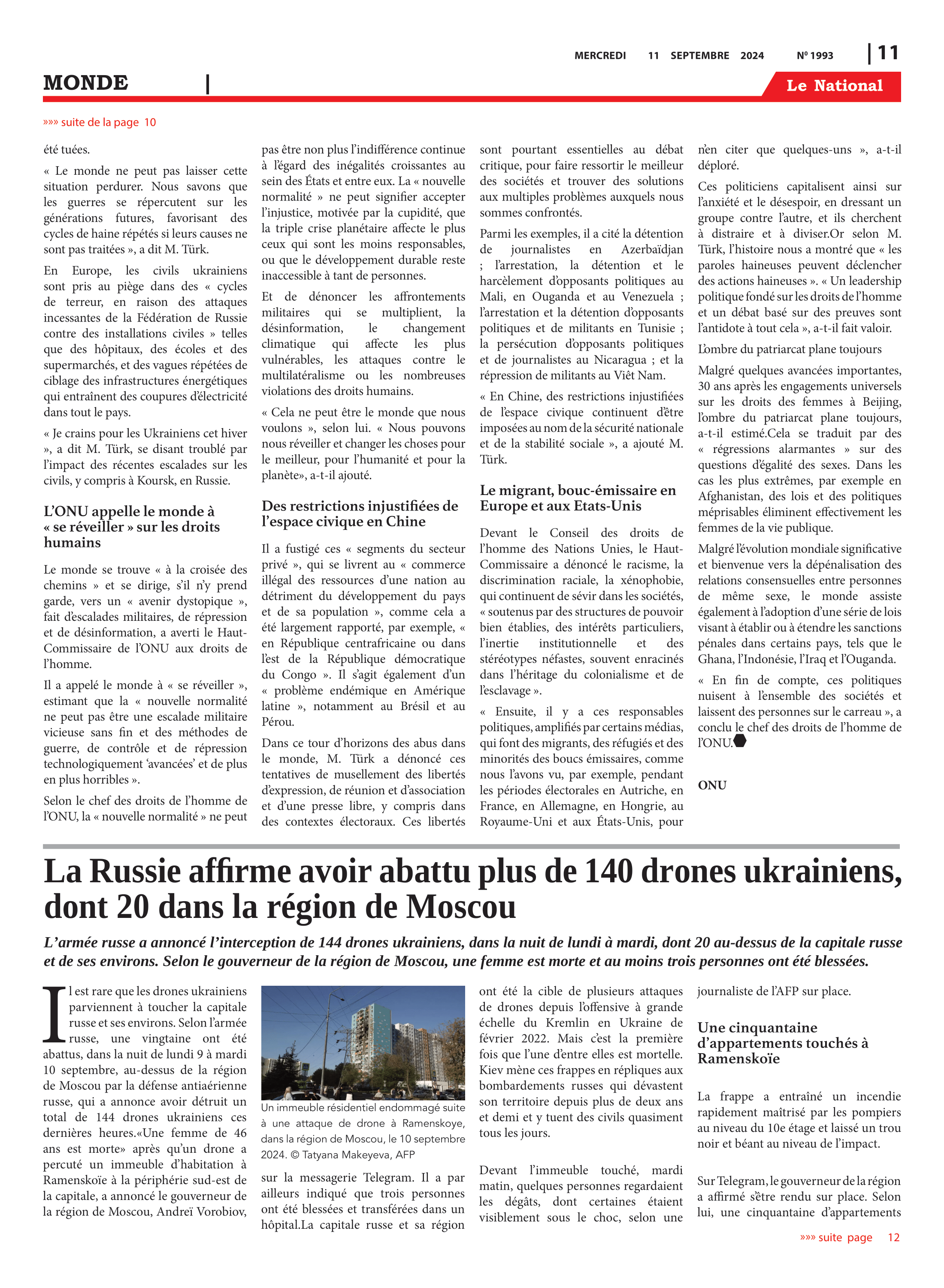 Page 11 de l'édition 1993