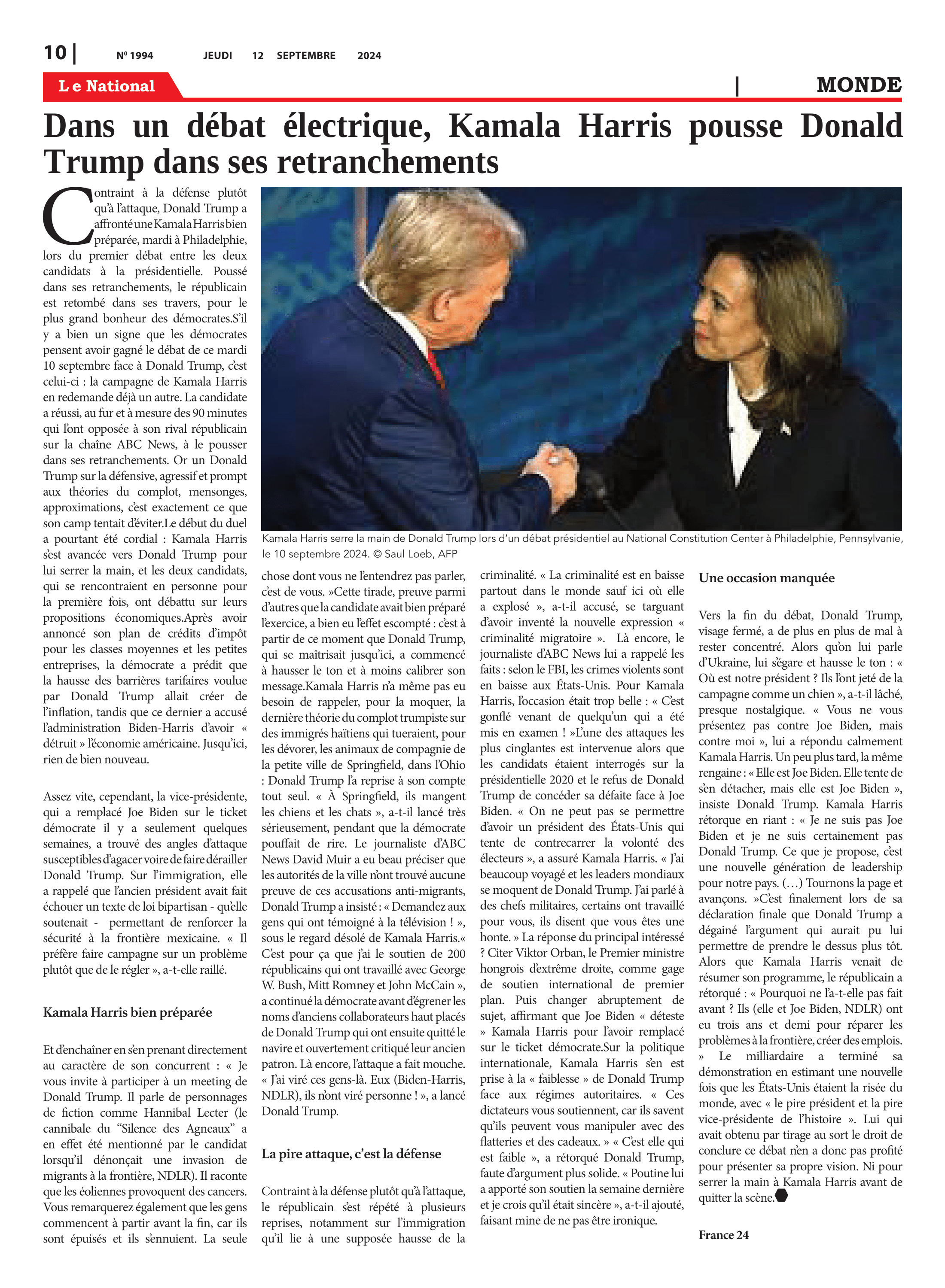 Page 10 de l'édition 1994