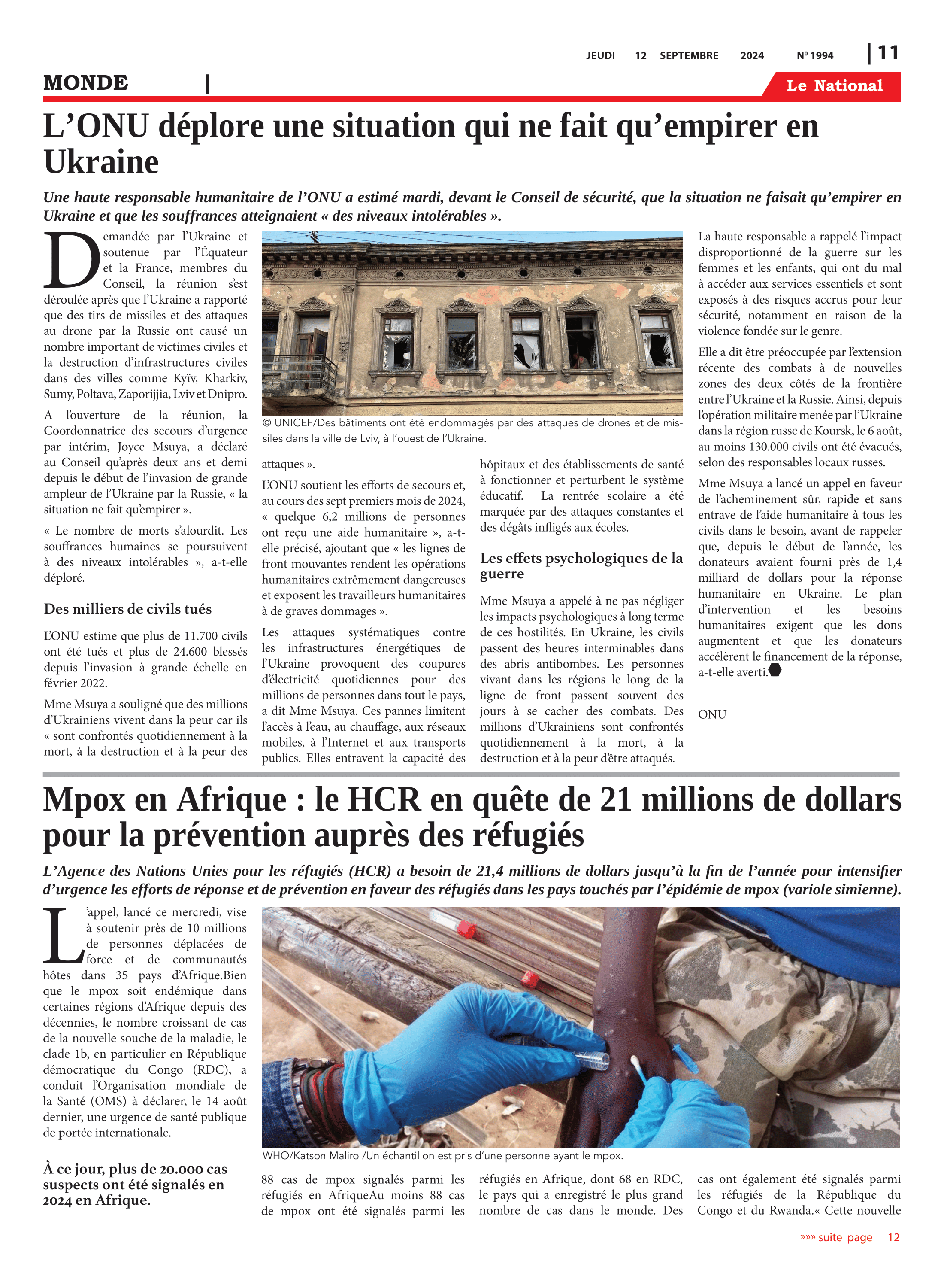 Page 11 de l'édition 1994