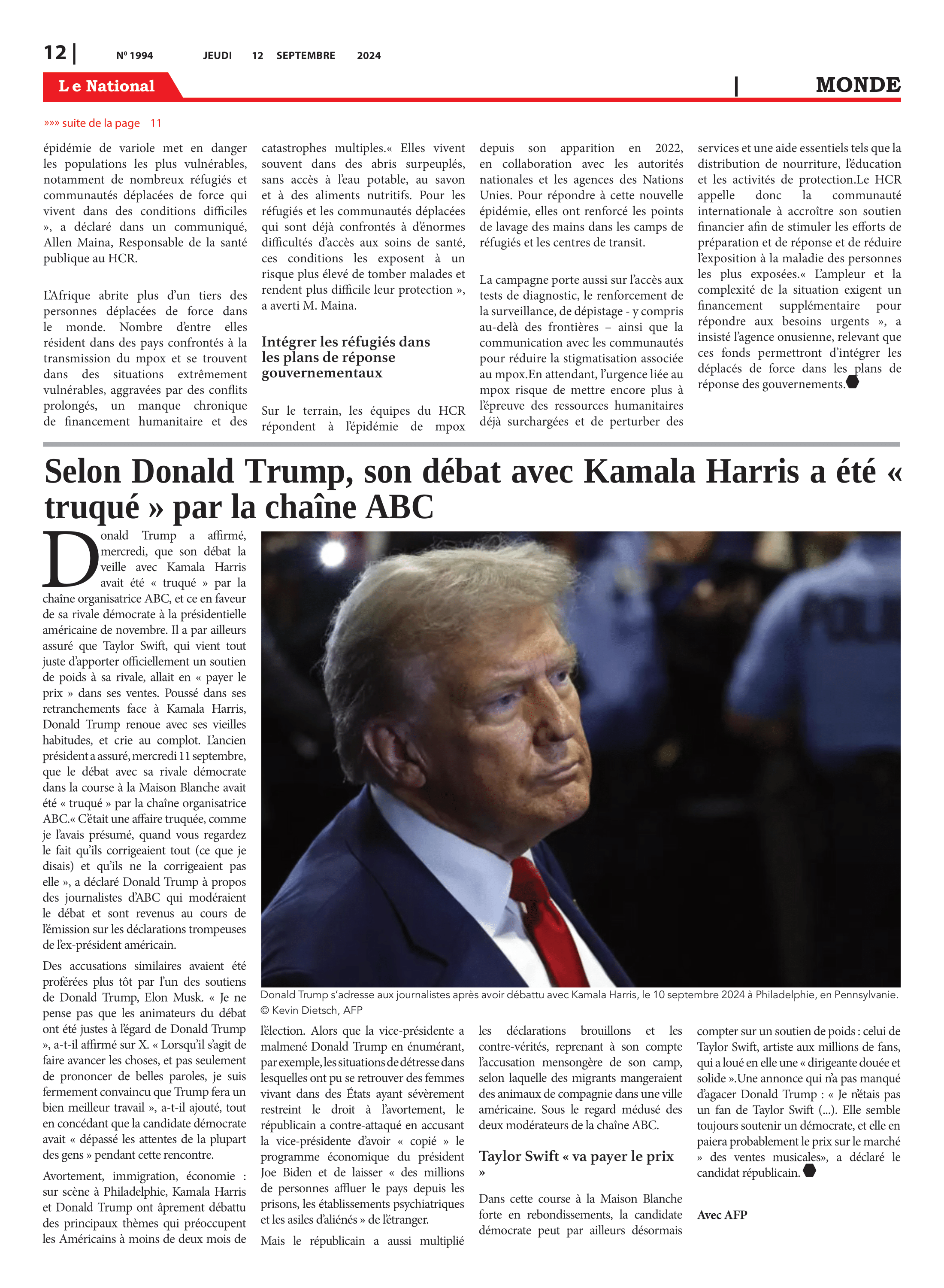 Page 12 de l'édition 1994