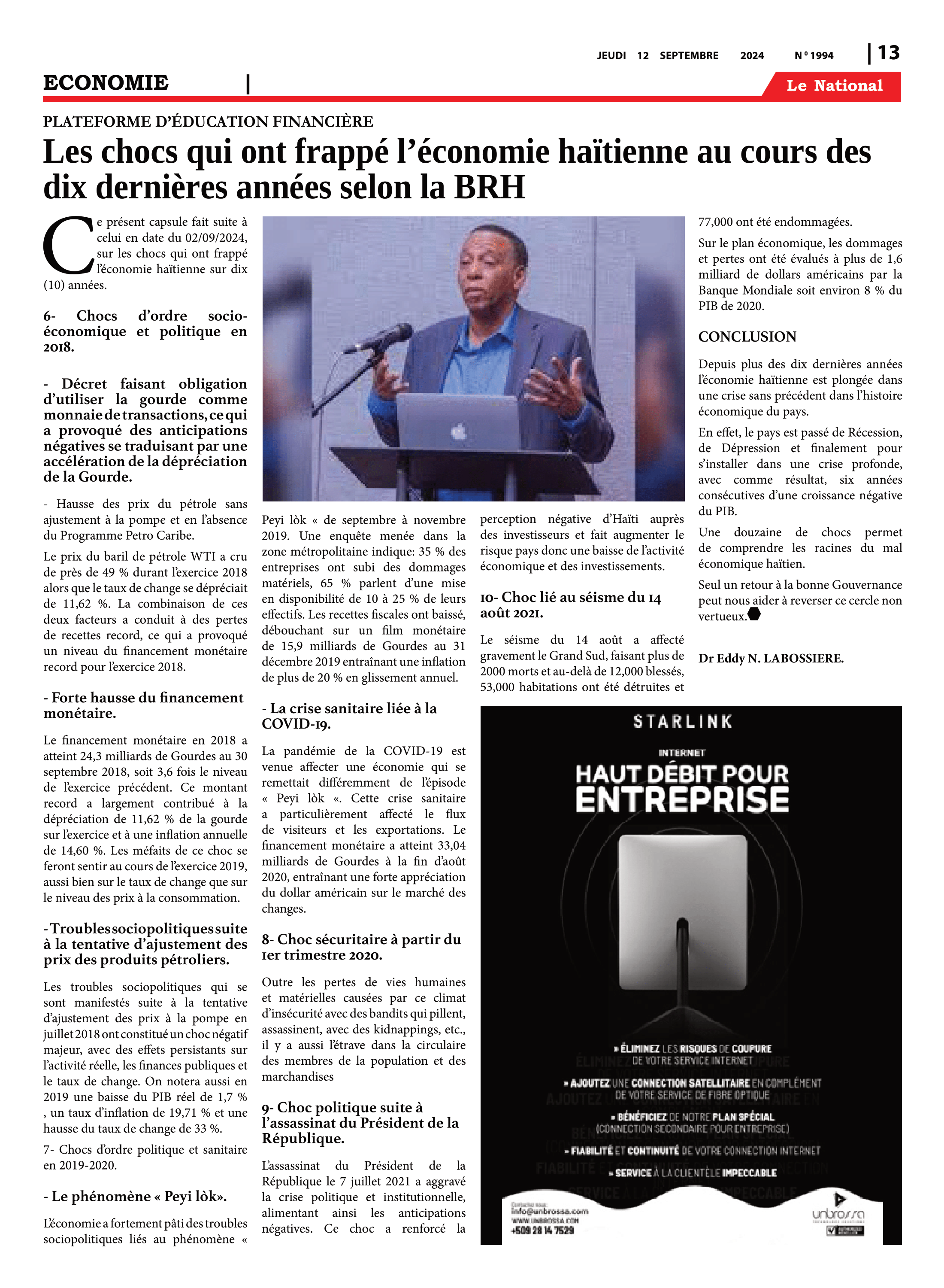 Page 13 de l'édition 1994
