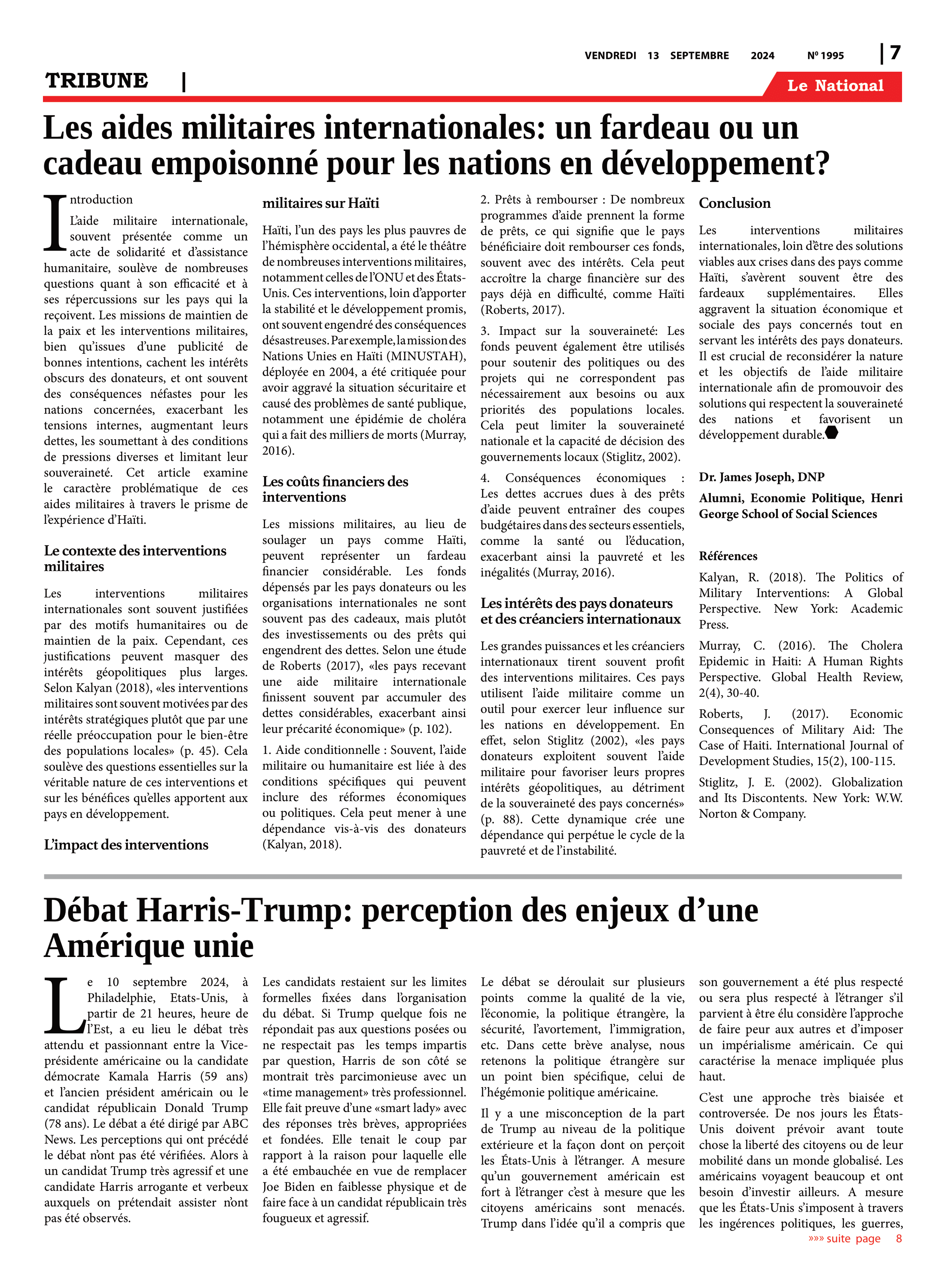 Page 7 de l'édition 1995