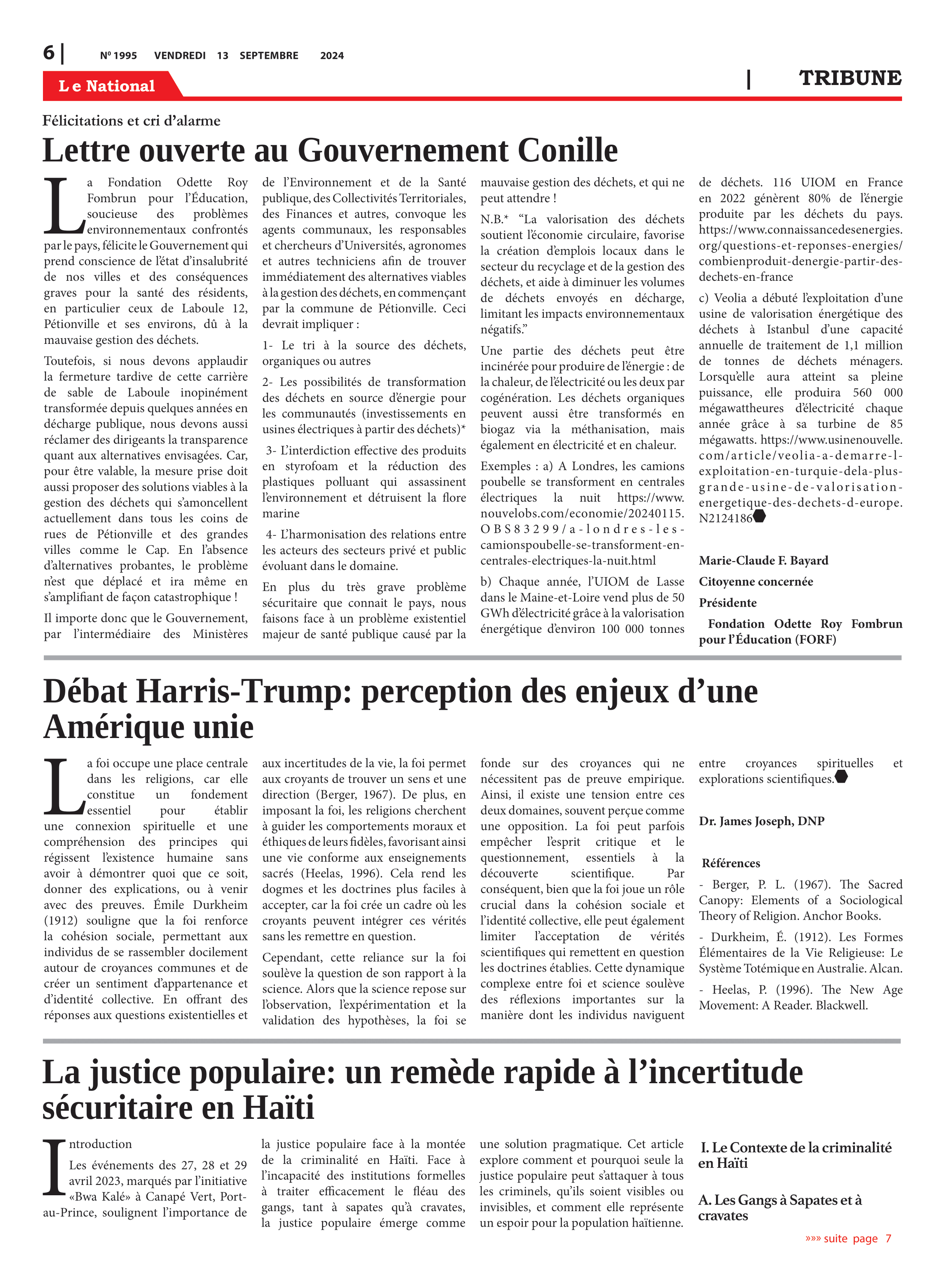 Page 6 de l'édition 1996
