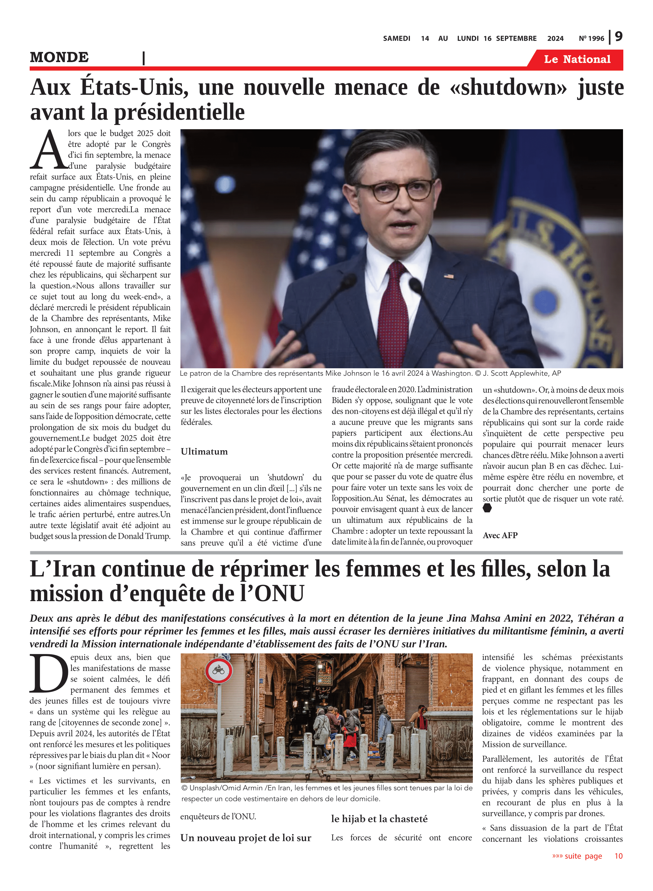 Page 9 de l'édition 1996