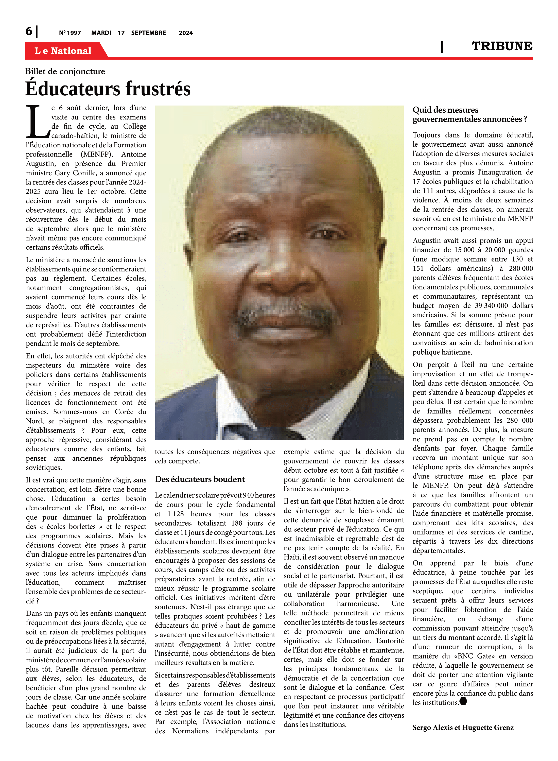 Page 6 de l'édition 1997