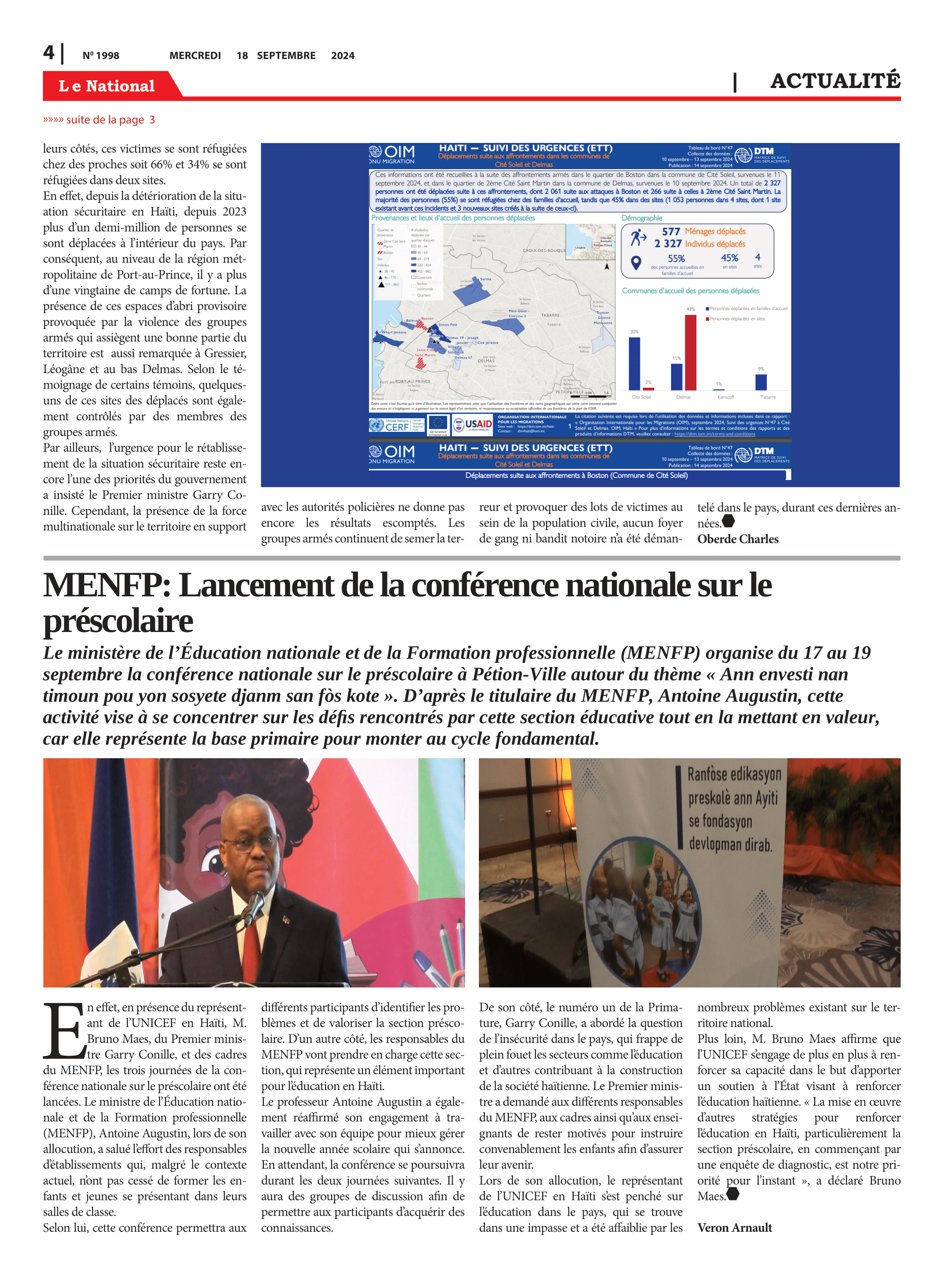 Page 4 de l'édition 1998