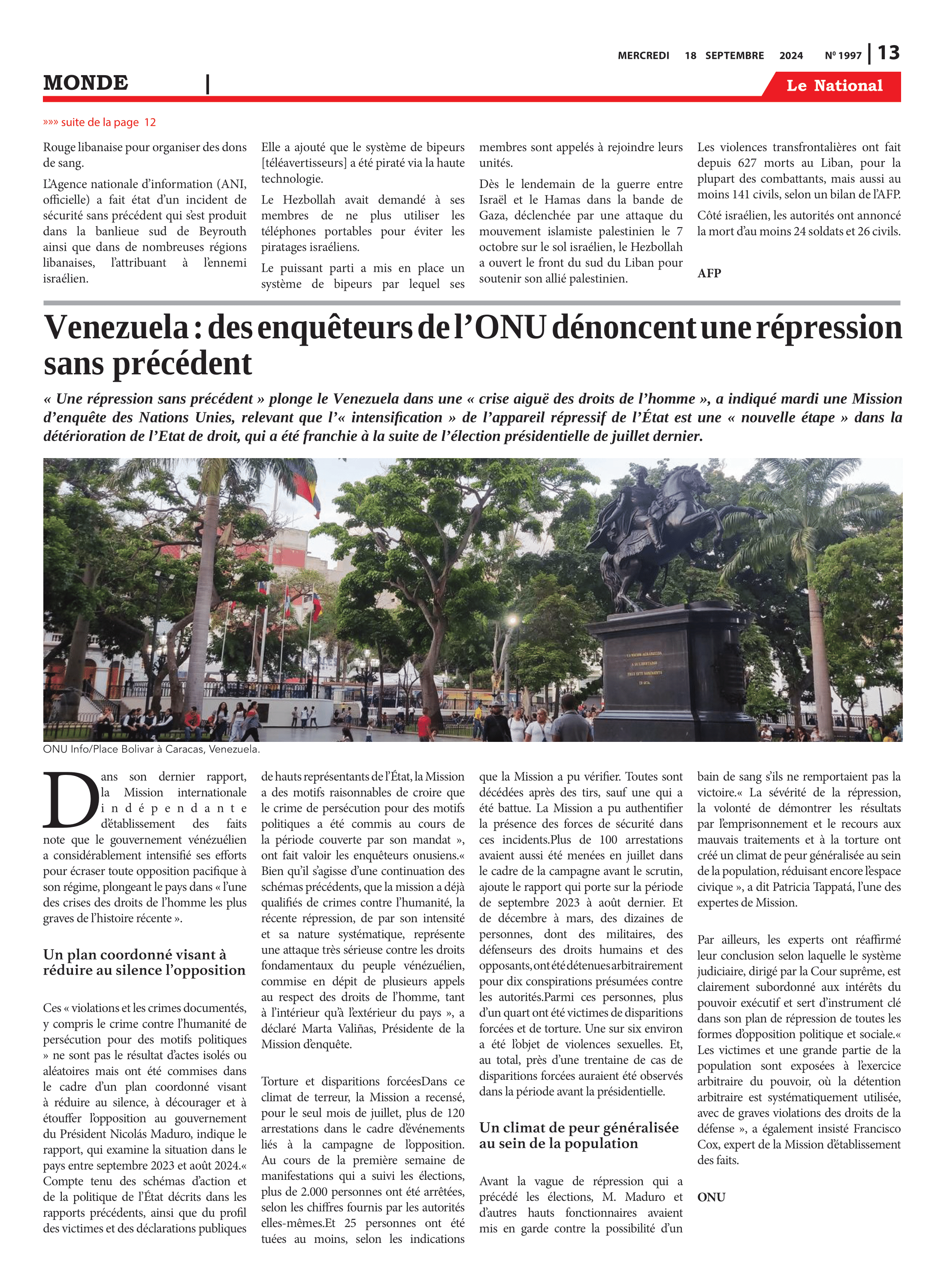 Page 13 de l'édition 1998