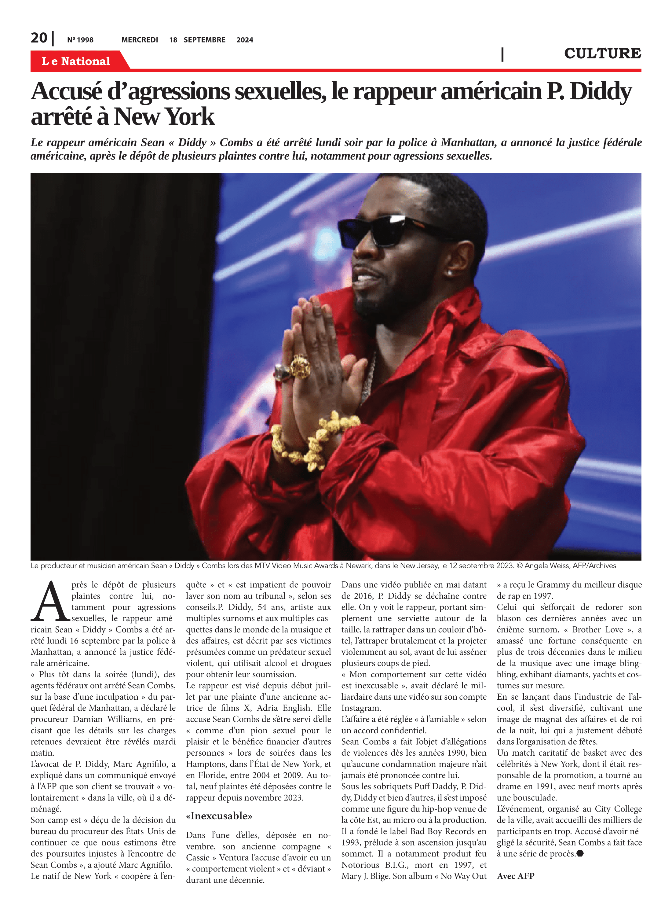 Page 20 de l'édition 1998