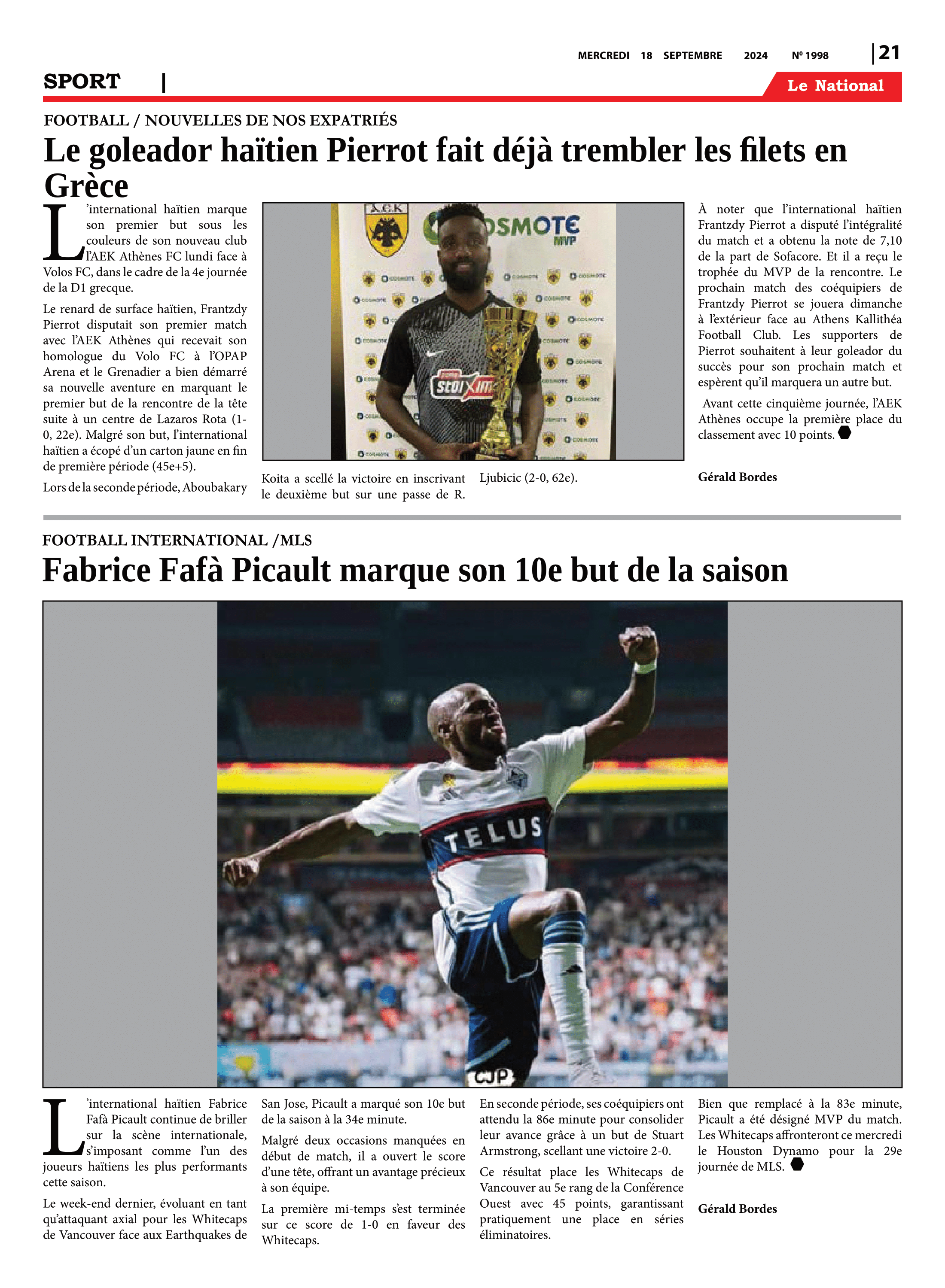 Page 21 de l'édition 1998