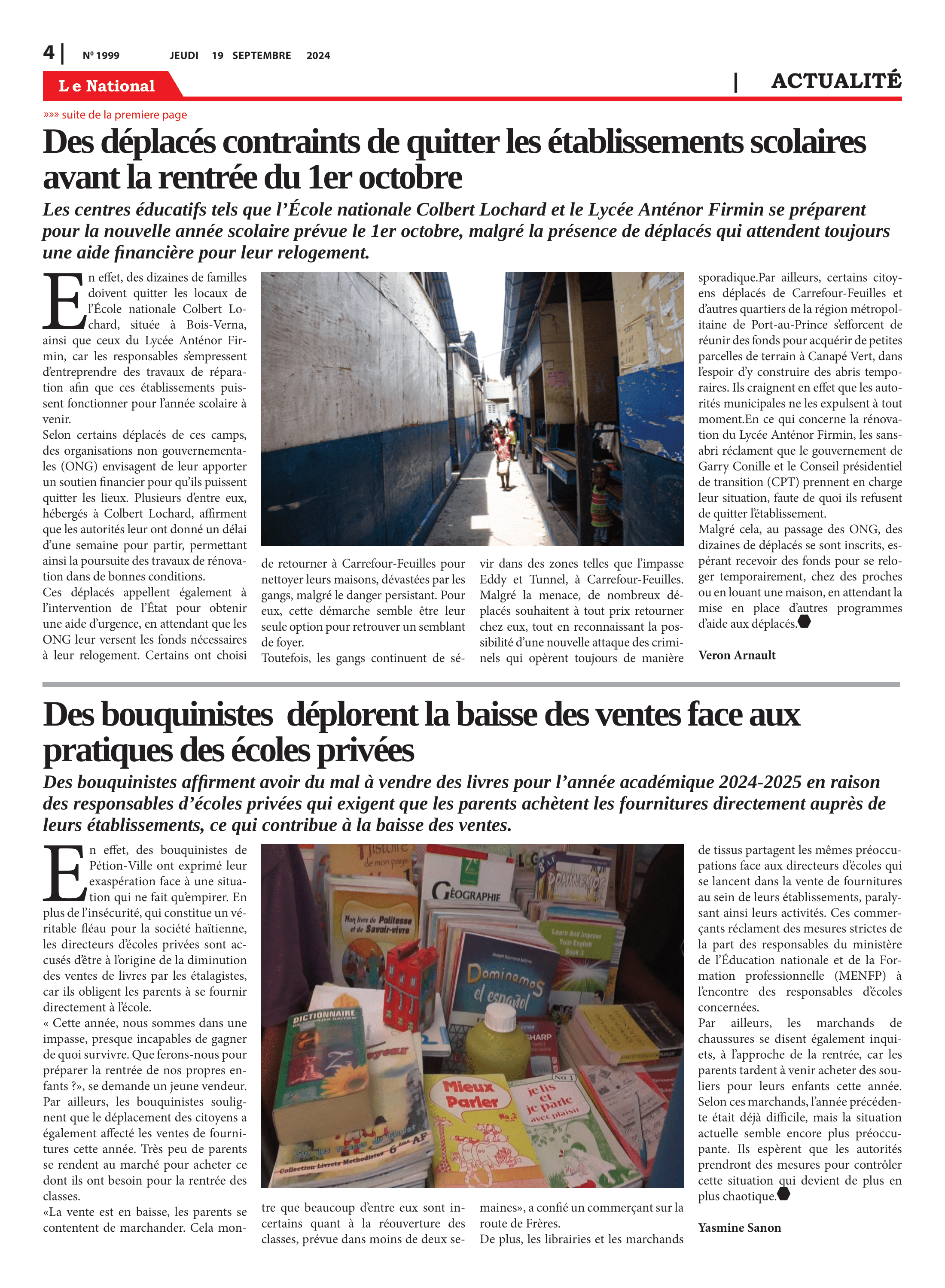 Page 4 de l'édition 1999