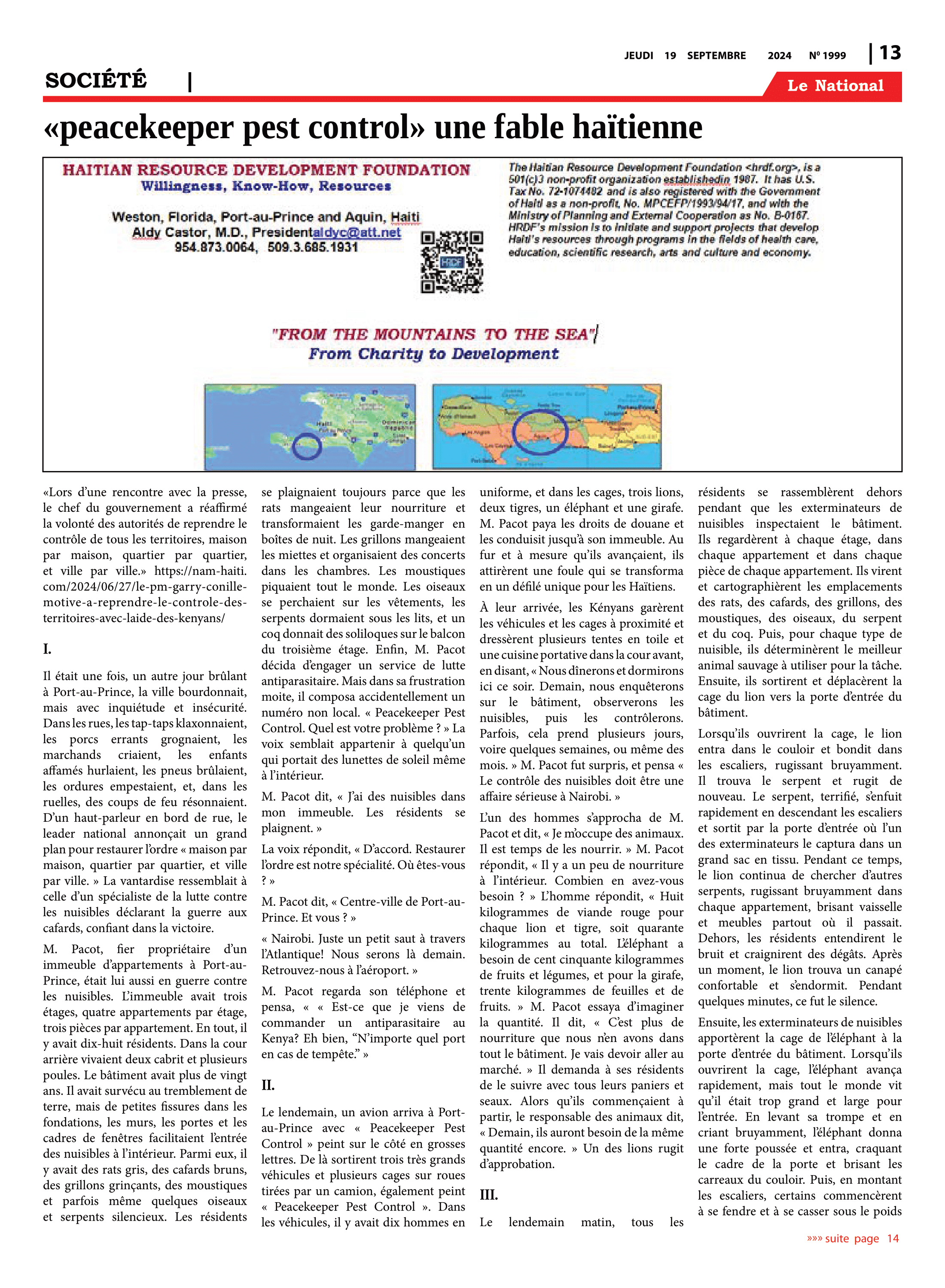 Page 13 de l'édition 1999