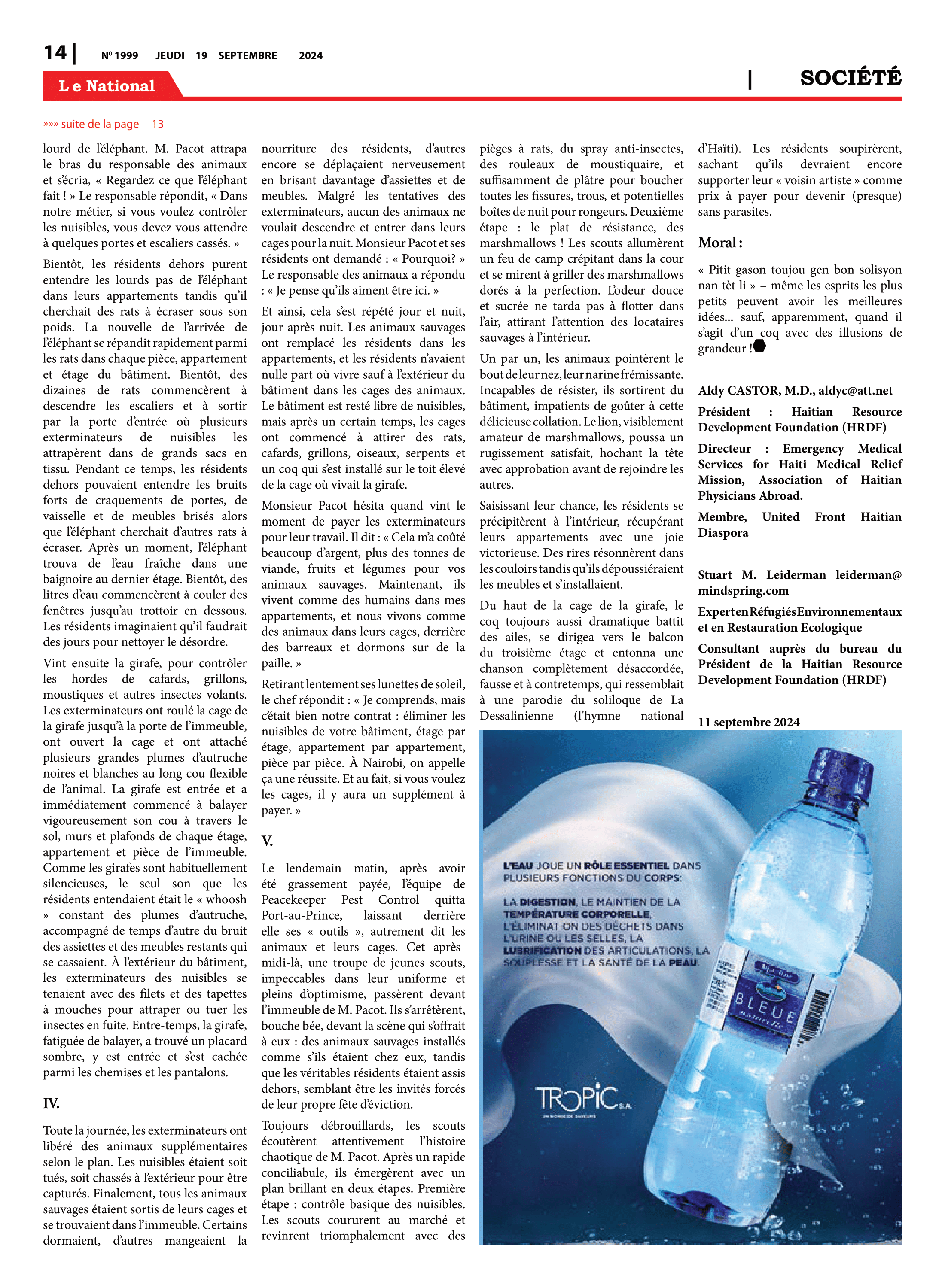Page 14 de l'édition 1999
