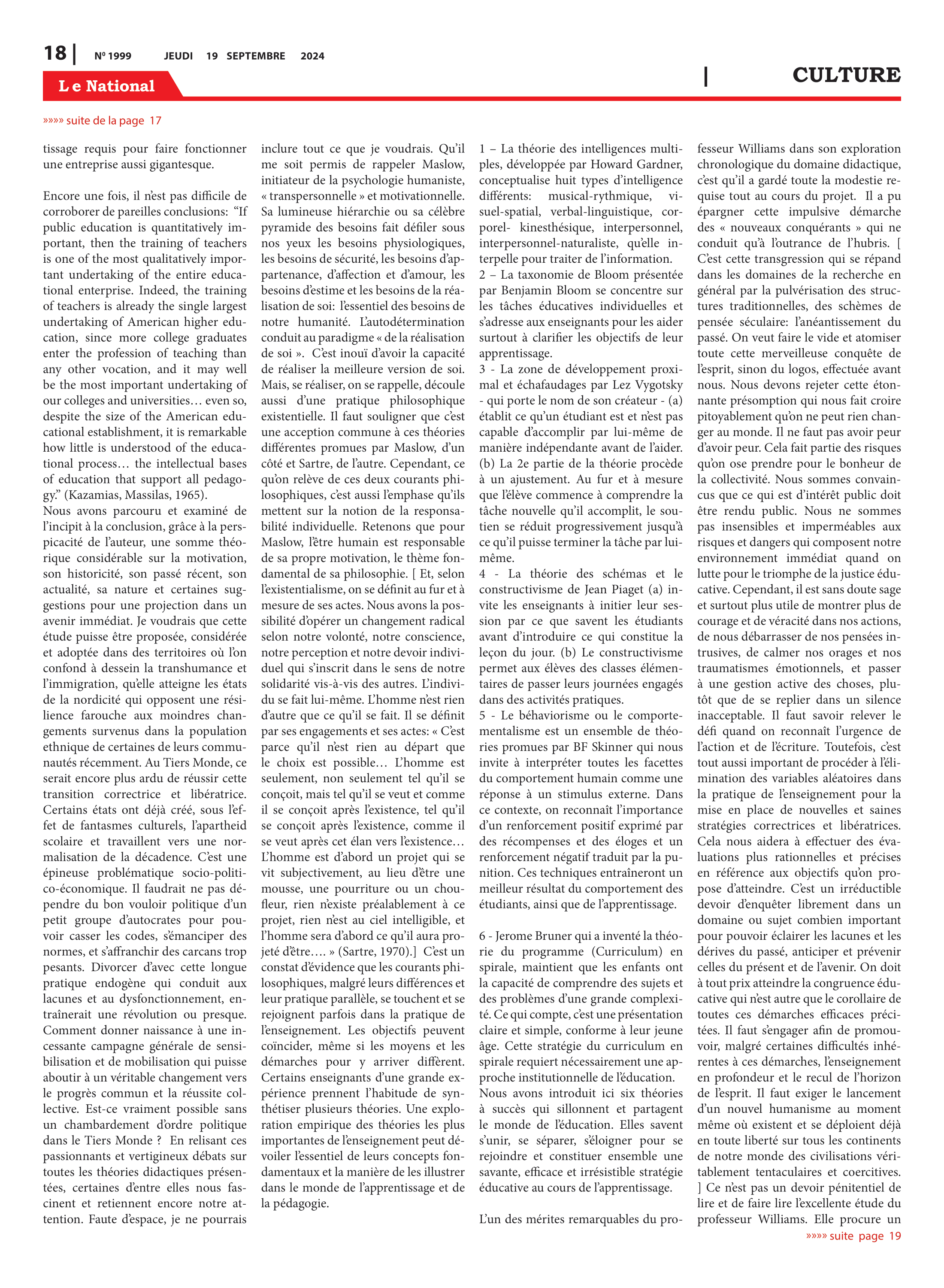 Page 18 de l'édition 1999