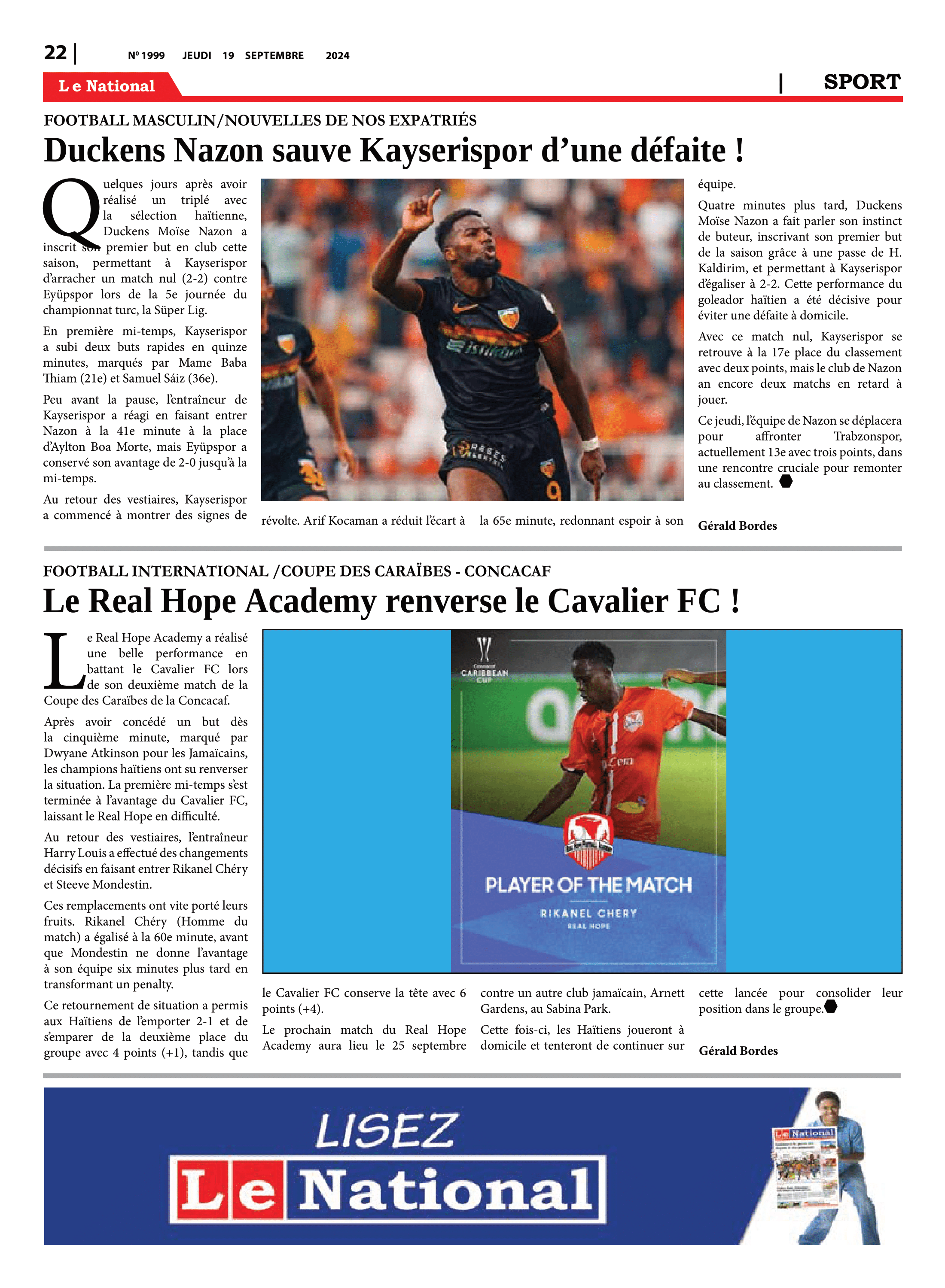 Page 22 de l'édition 1999