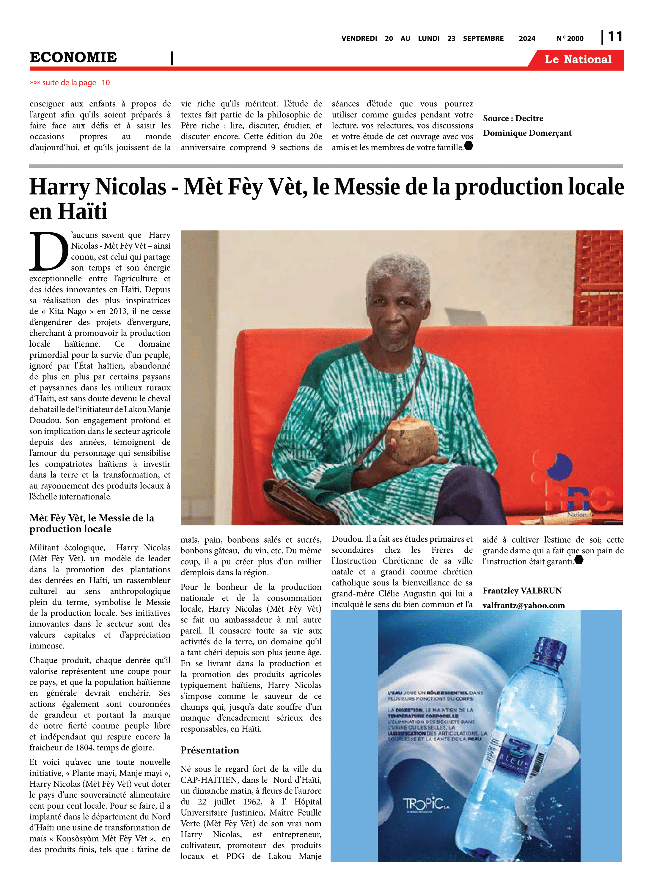Page 11 de l'édition 2000