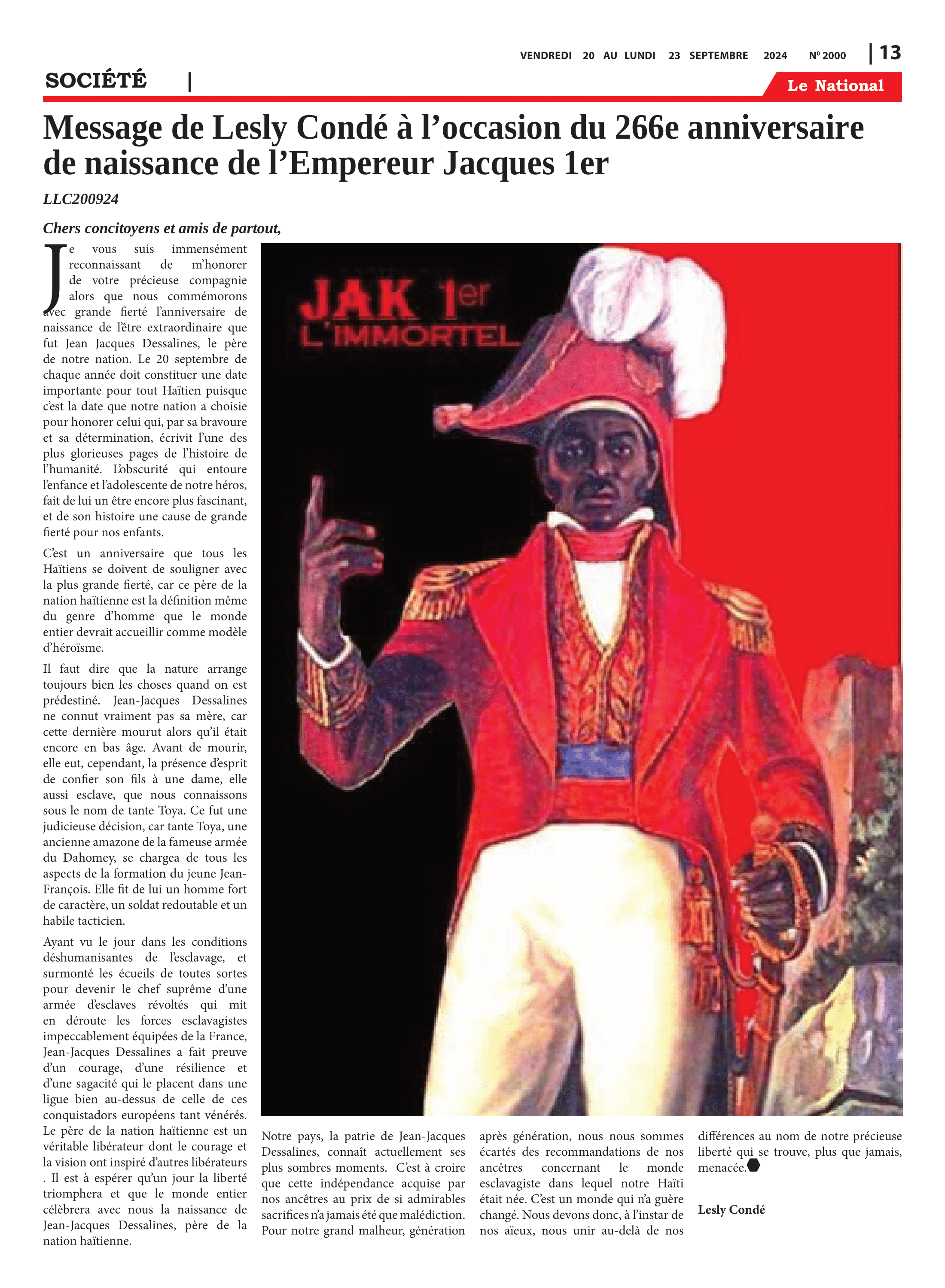 Page 12 de l'édition 2000