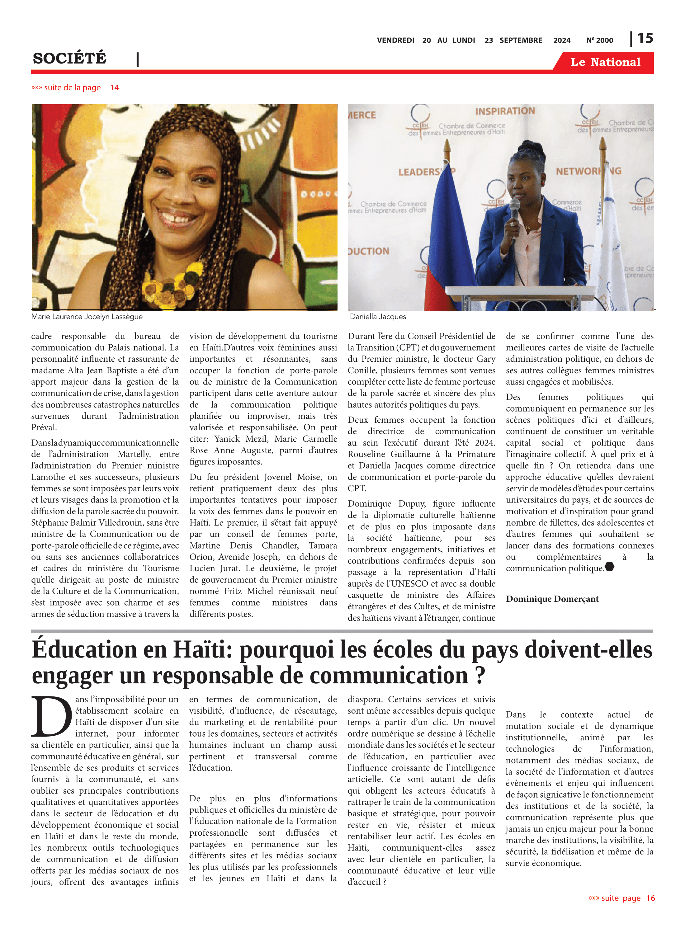 Page 14 de l'édition 2000