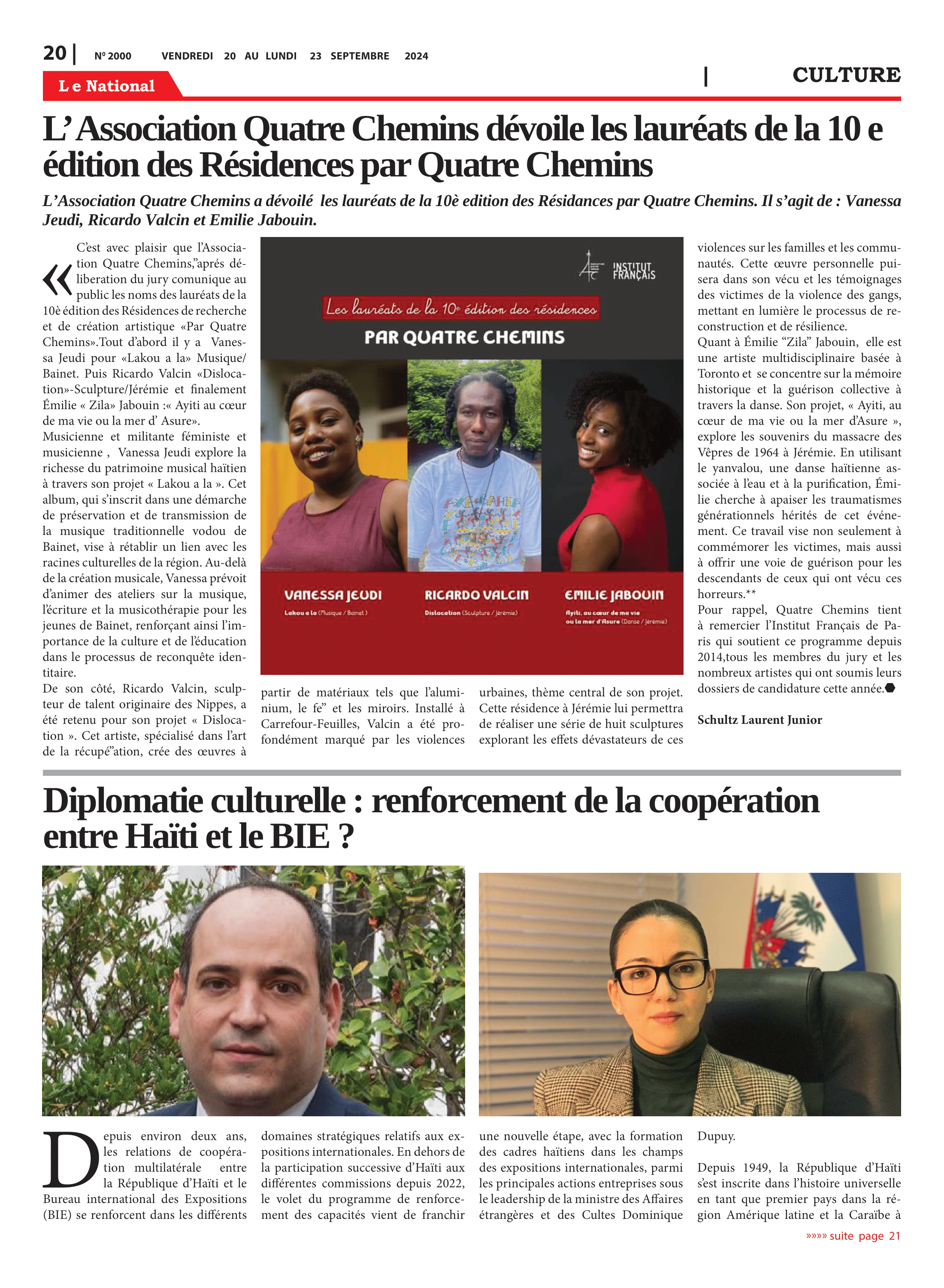 Page 19 de l'édition 2000