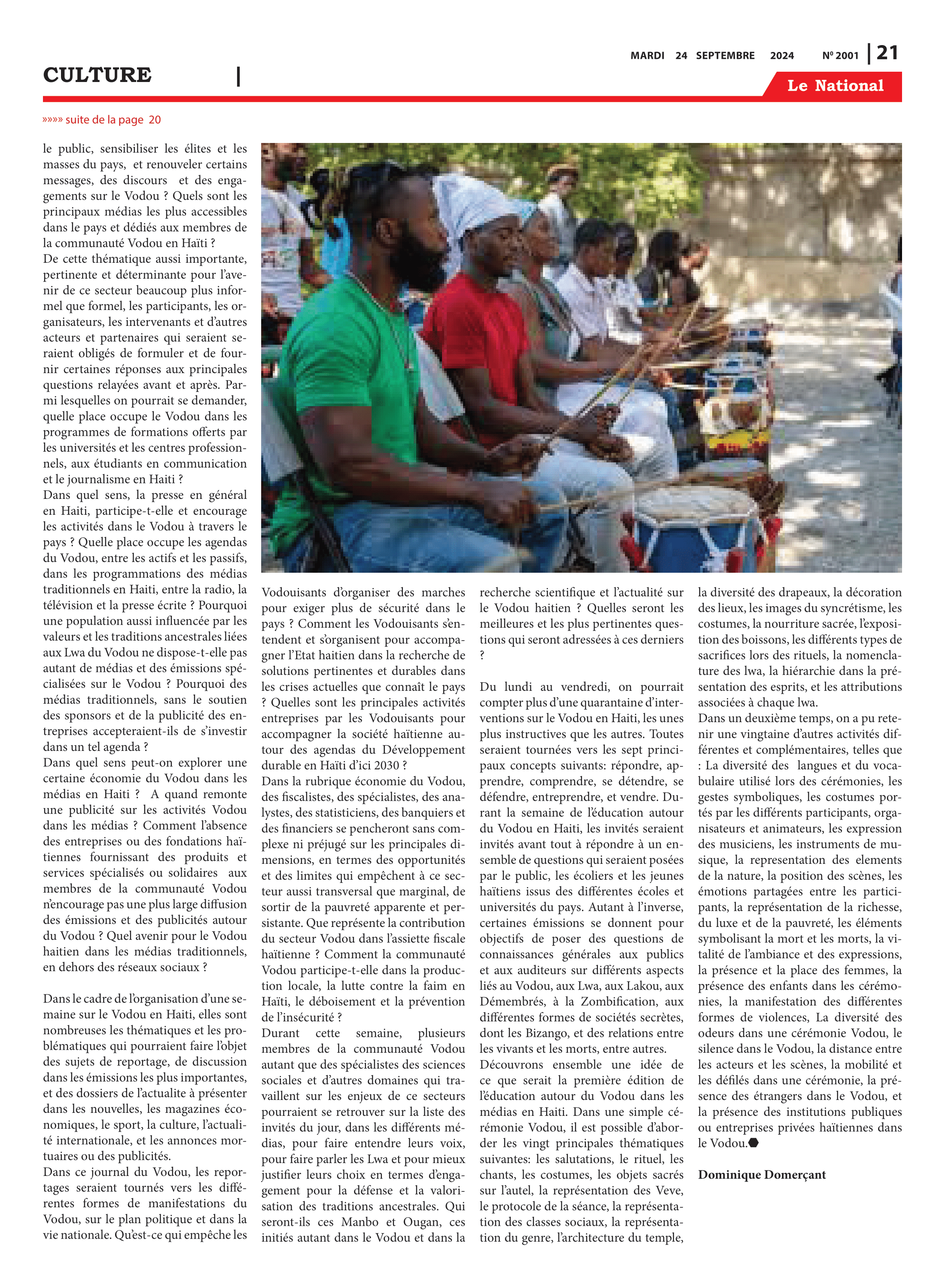 Page 23 de l'édition 2001