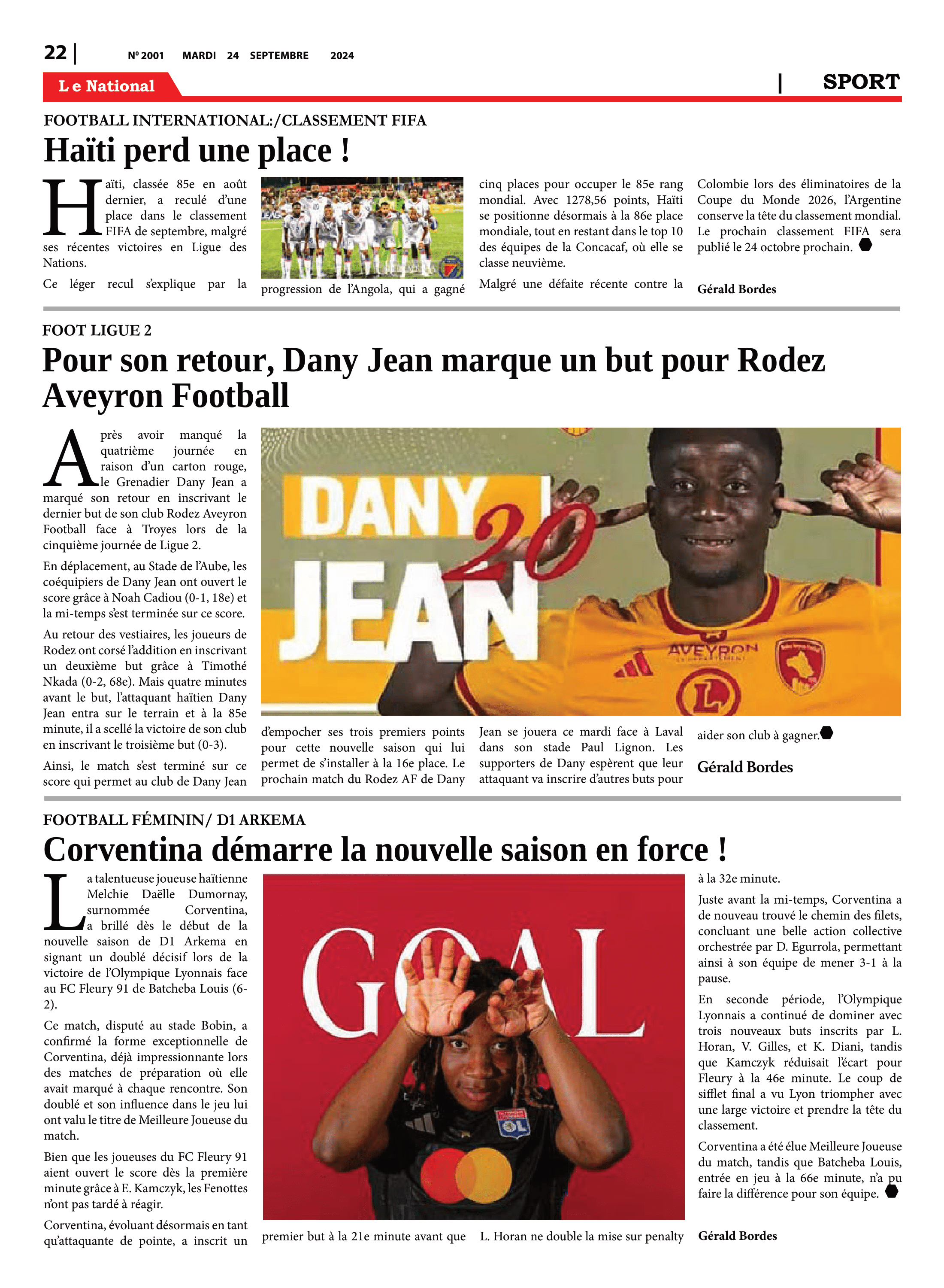 Page 24 de l'édition 2001