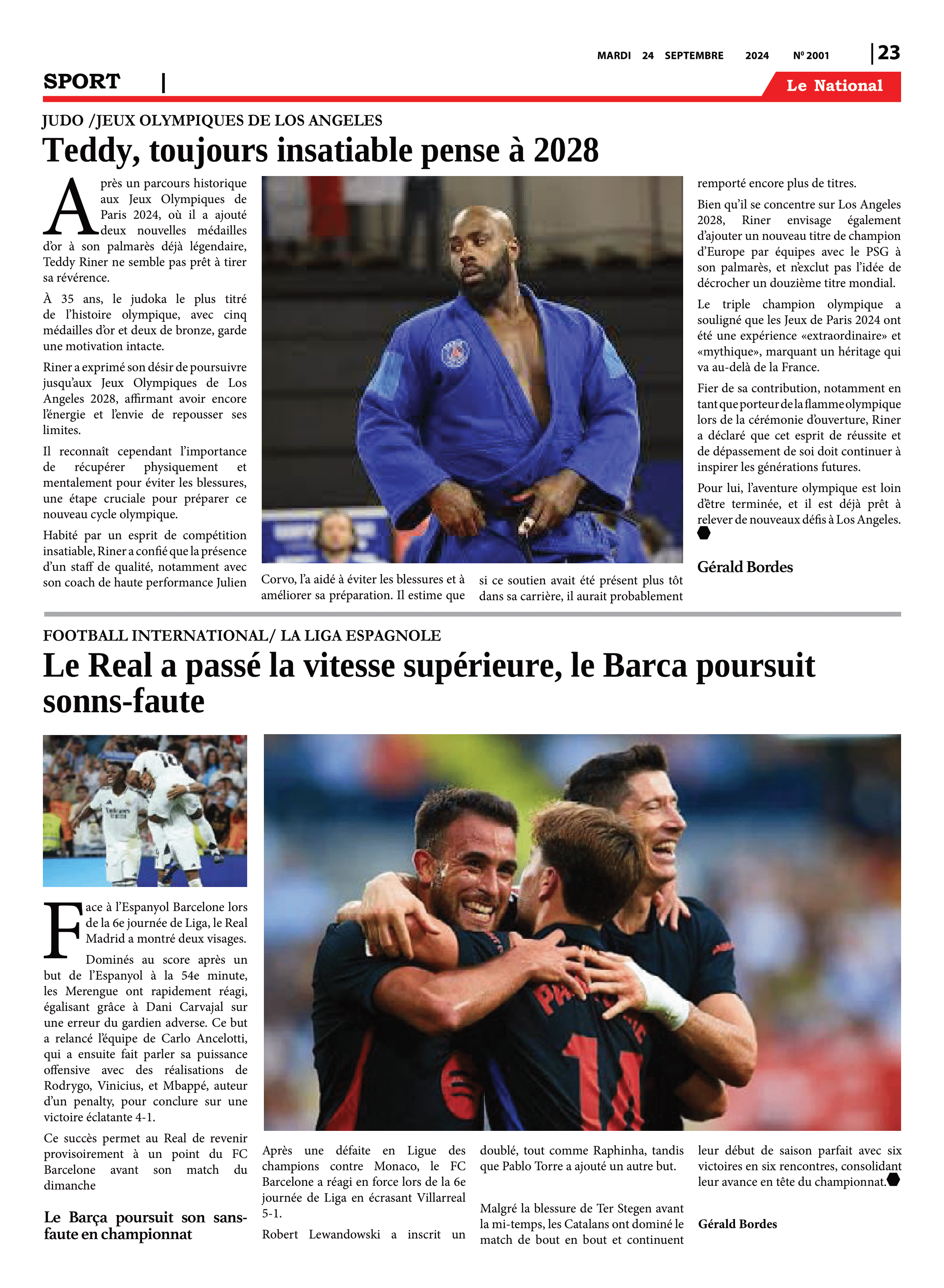Page 25 de l'édition 2001