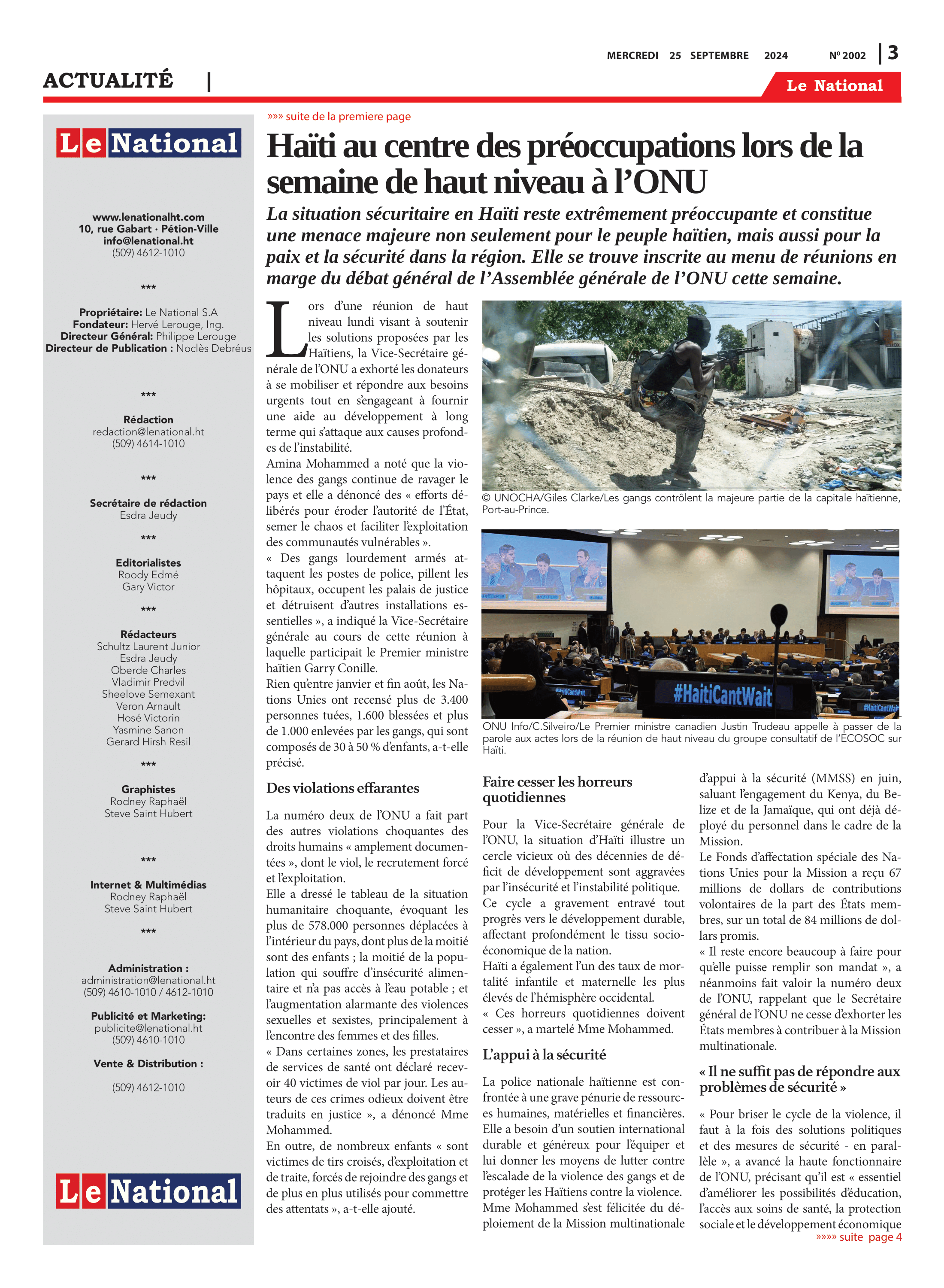 Page 3 de l'édition 2002
