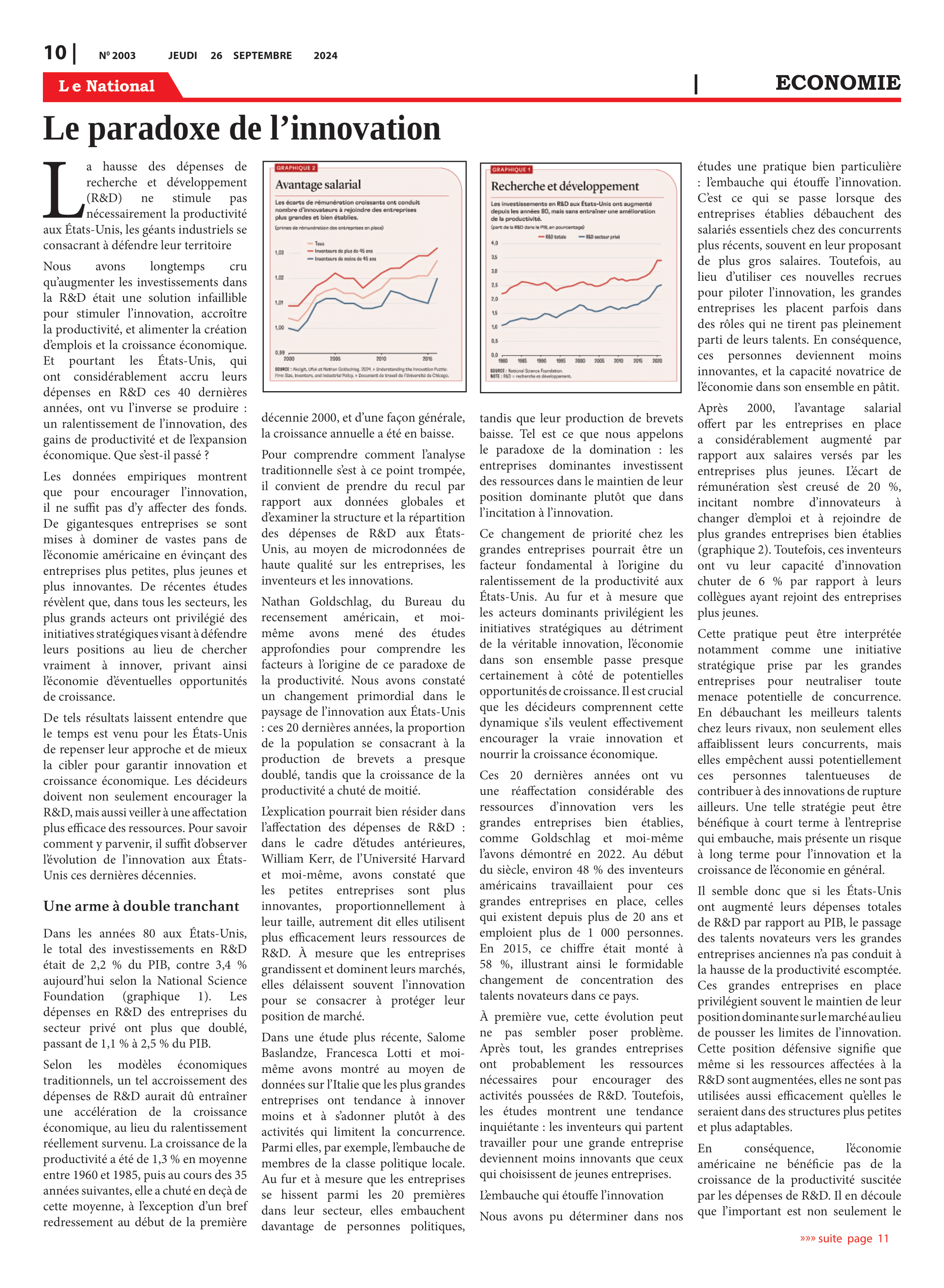 Page 10 de l'édition 2003