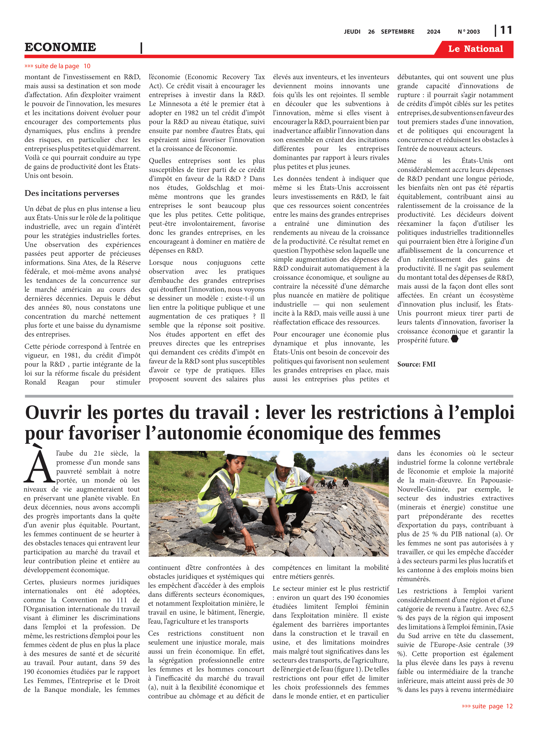 Page 11 de l'édition 2003