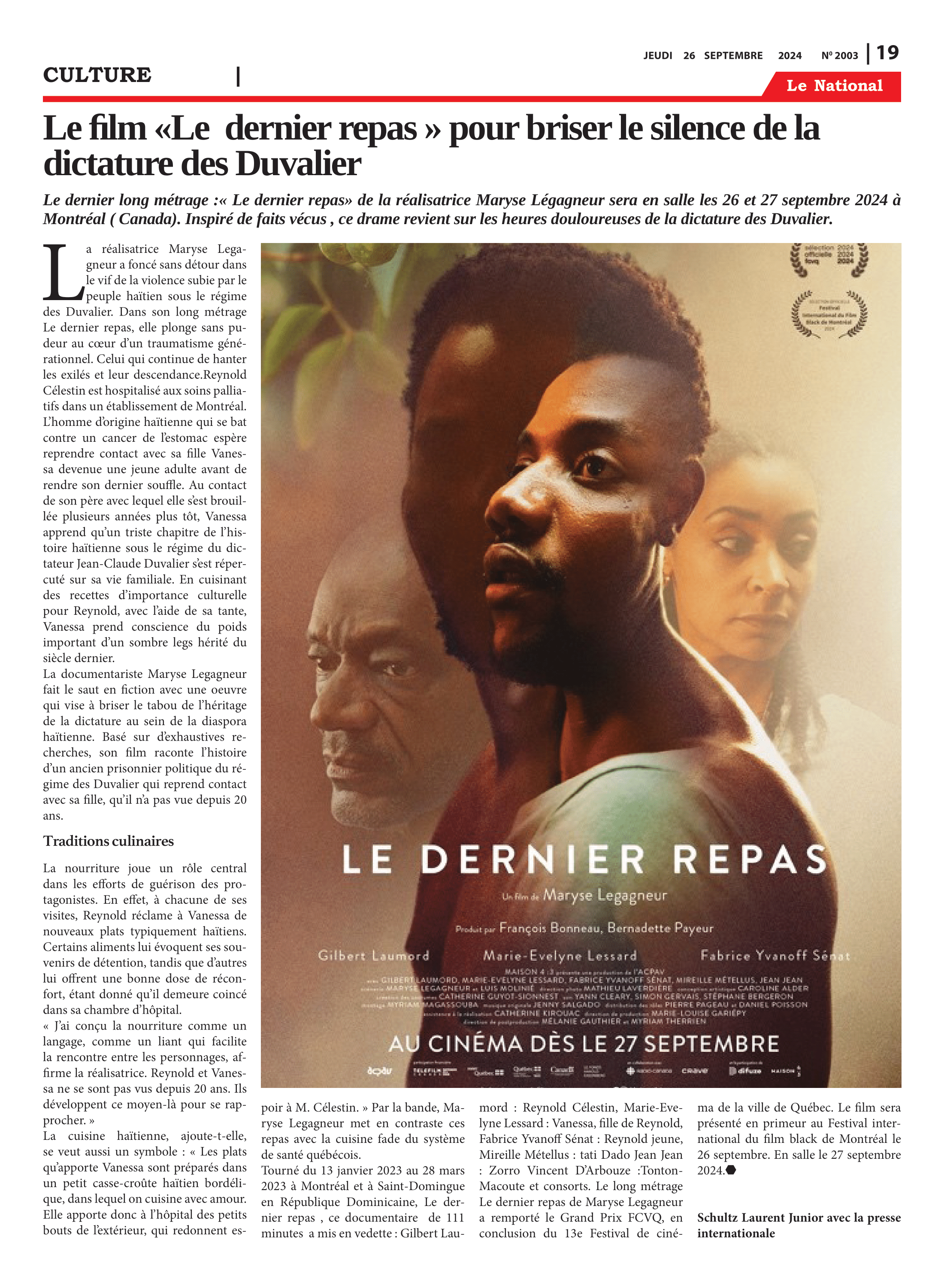 Page 19 de l'édition 2003