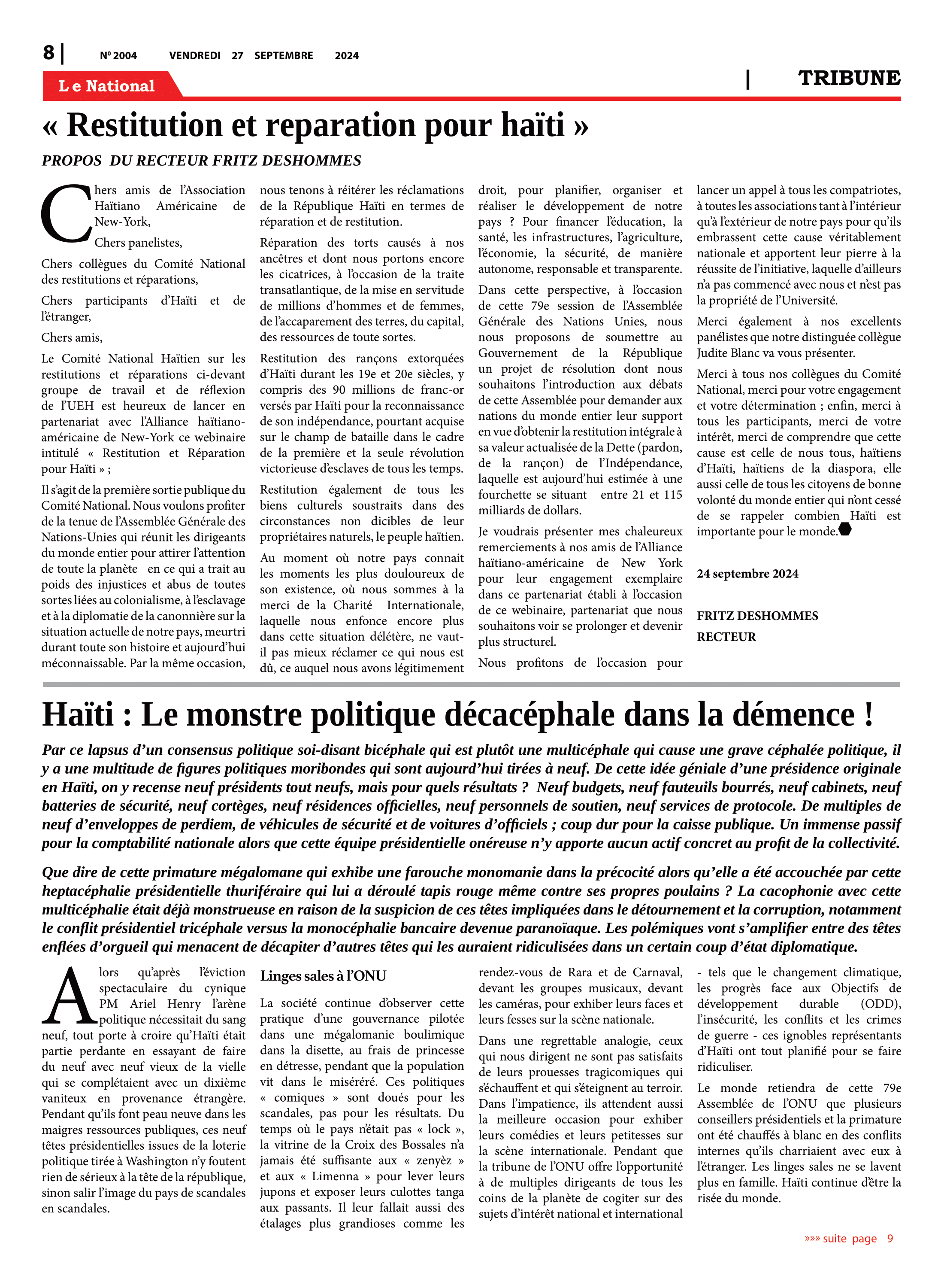 Page 8 de l'édition 2004