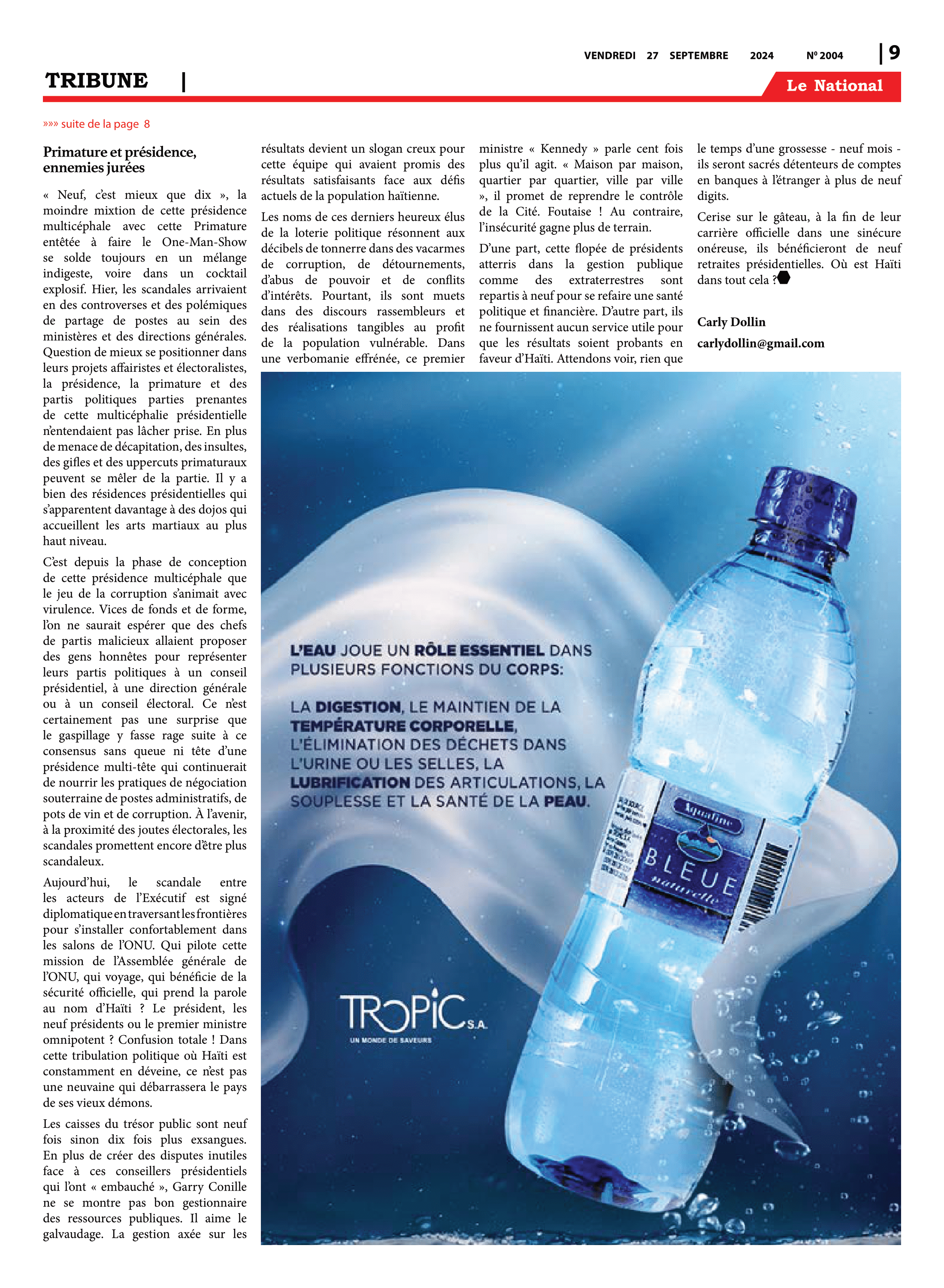 Page 9 de l'édition 2004