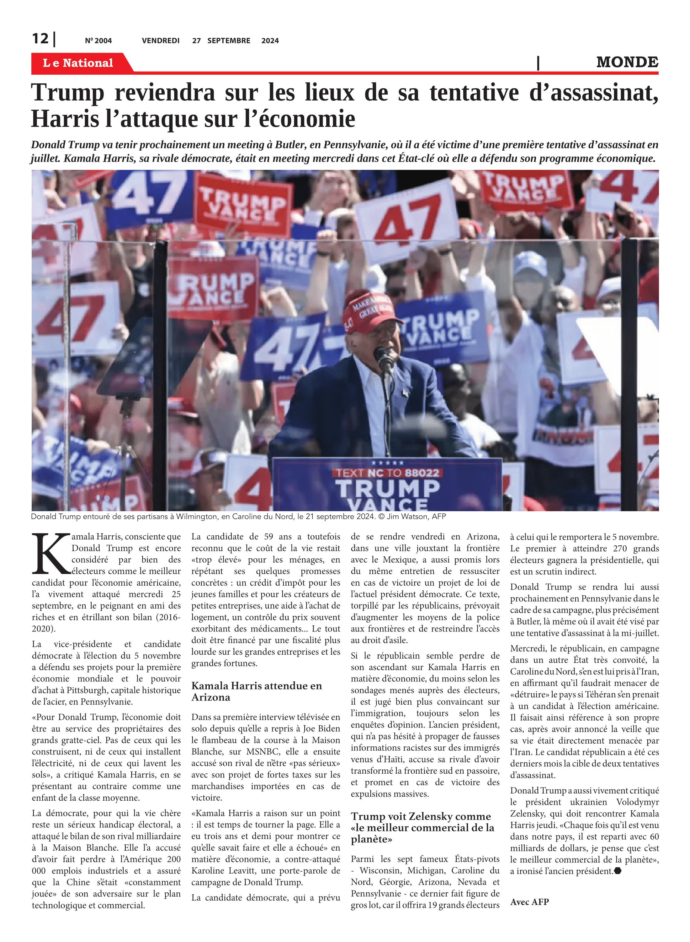 Page 12 de l'édition 2004
