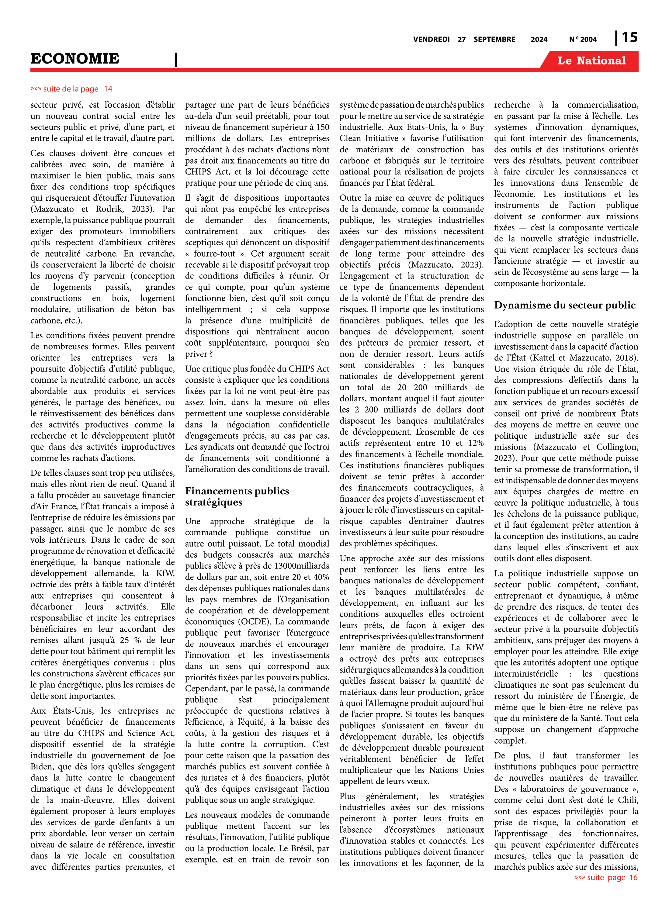 Page 15 de l'édition 2004