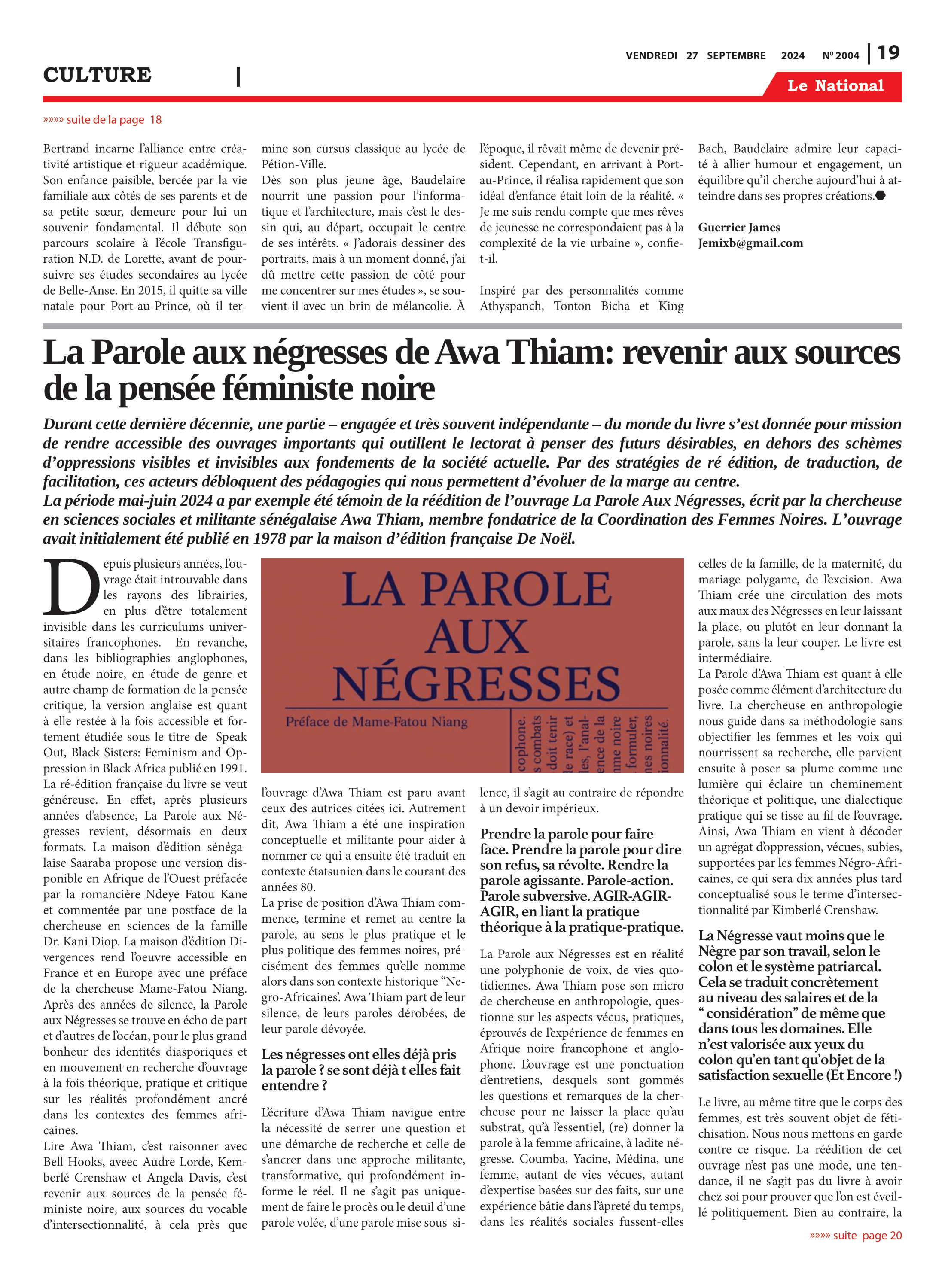 Page 19 de l'édition 2004