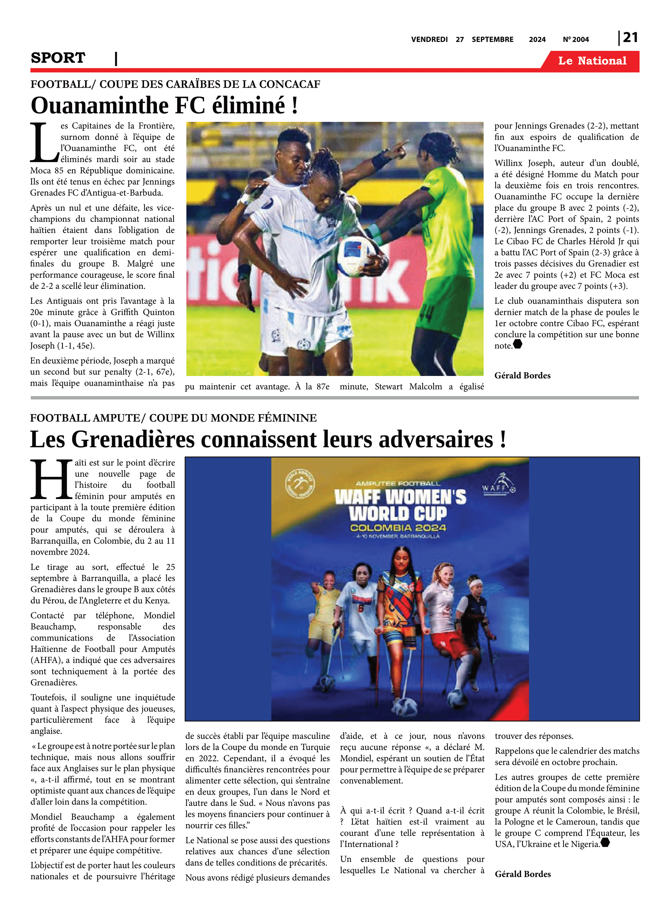 Page 21 de l'édition 2004