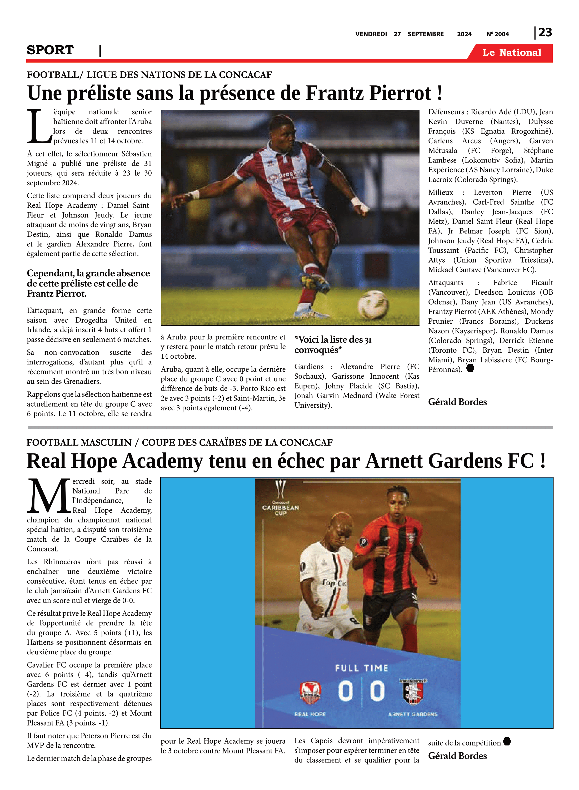 Page 23 de l'édition 2004