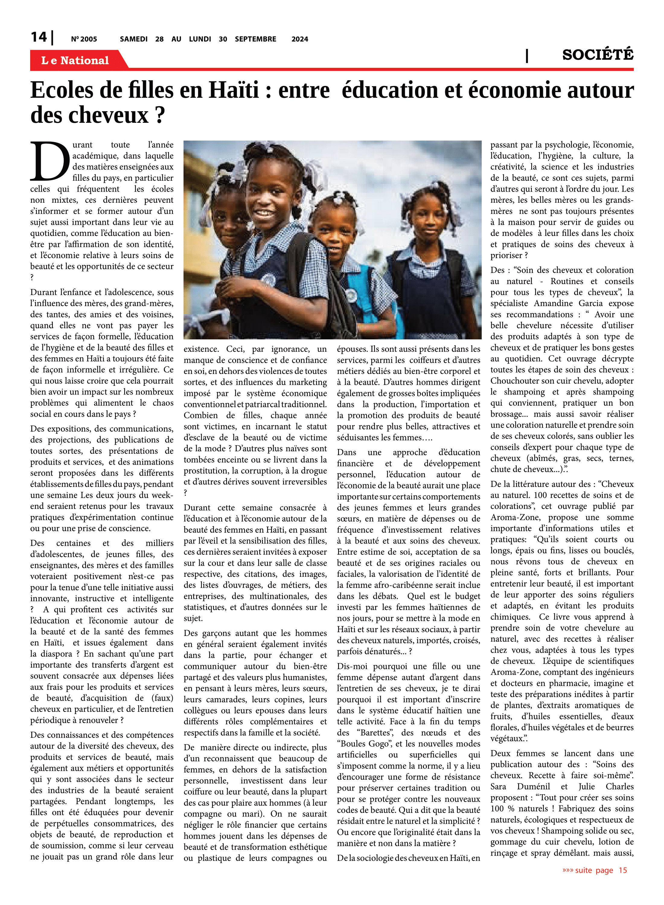 Page 14 de l'édition 2005