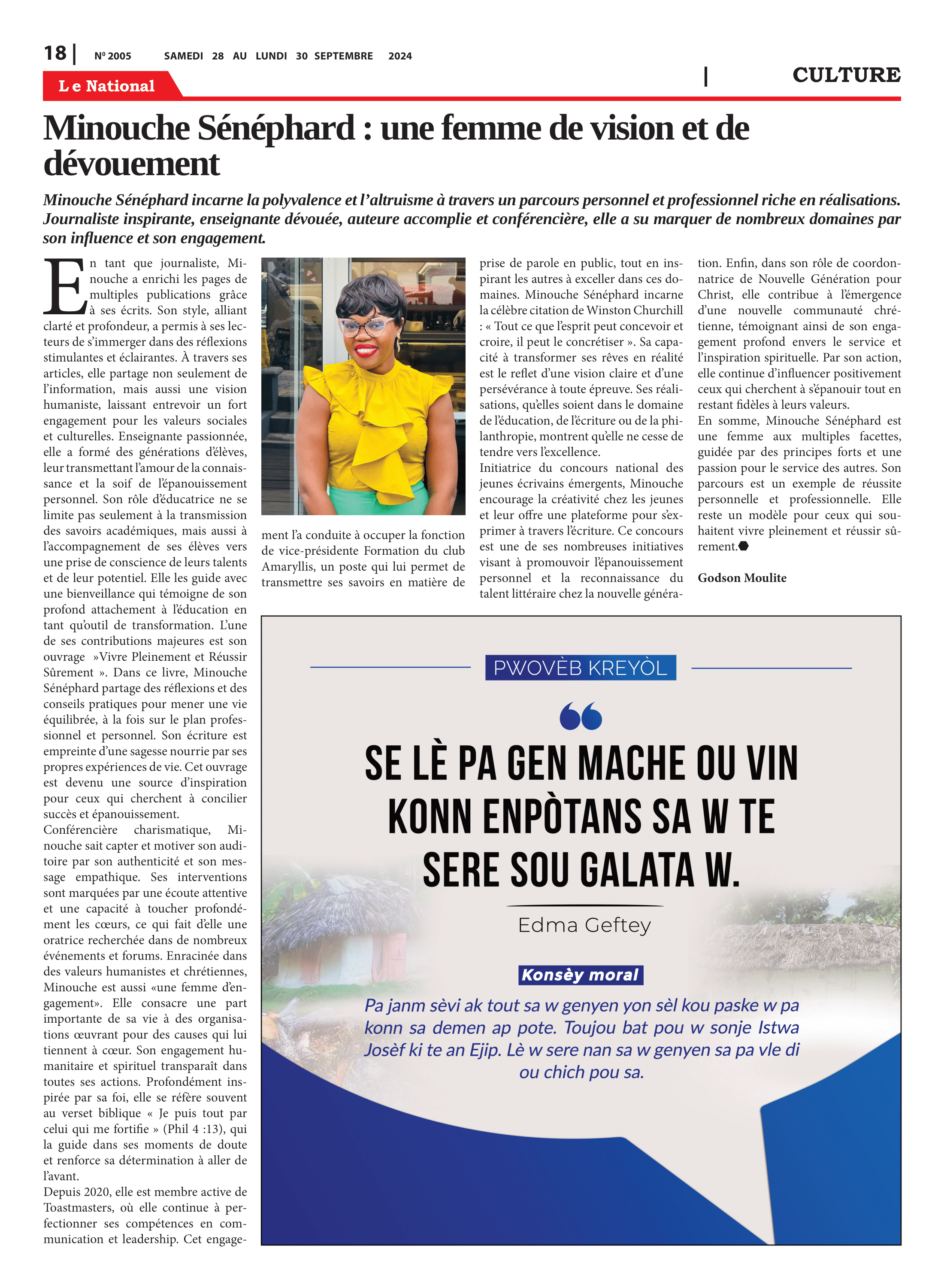 Page 18 de l'édition 2005