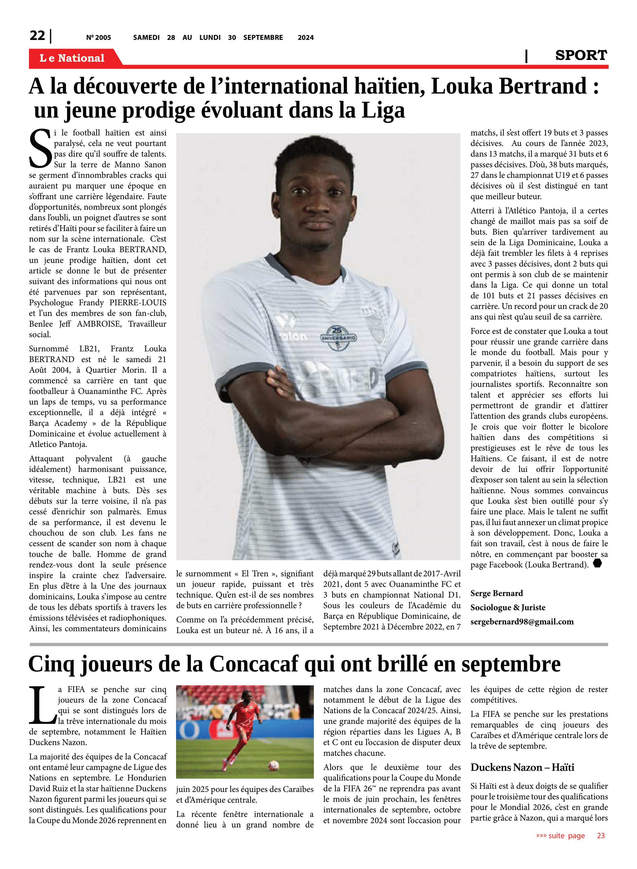 Page 22 de l'édition 2005