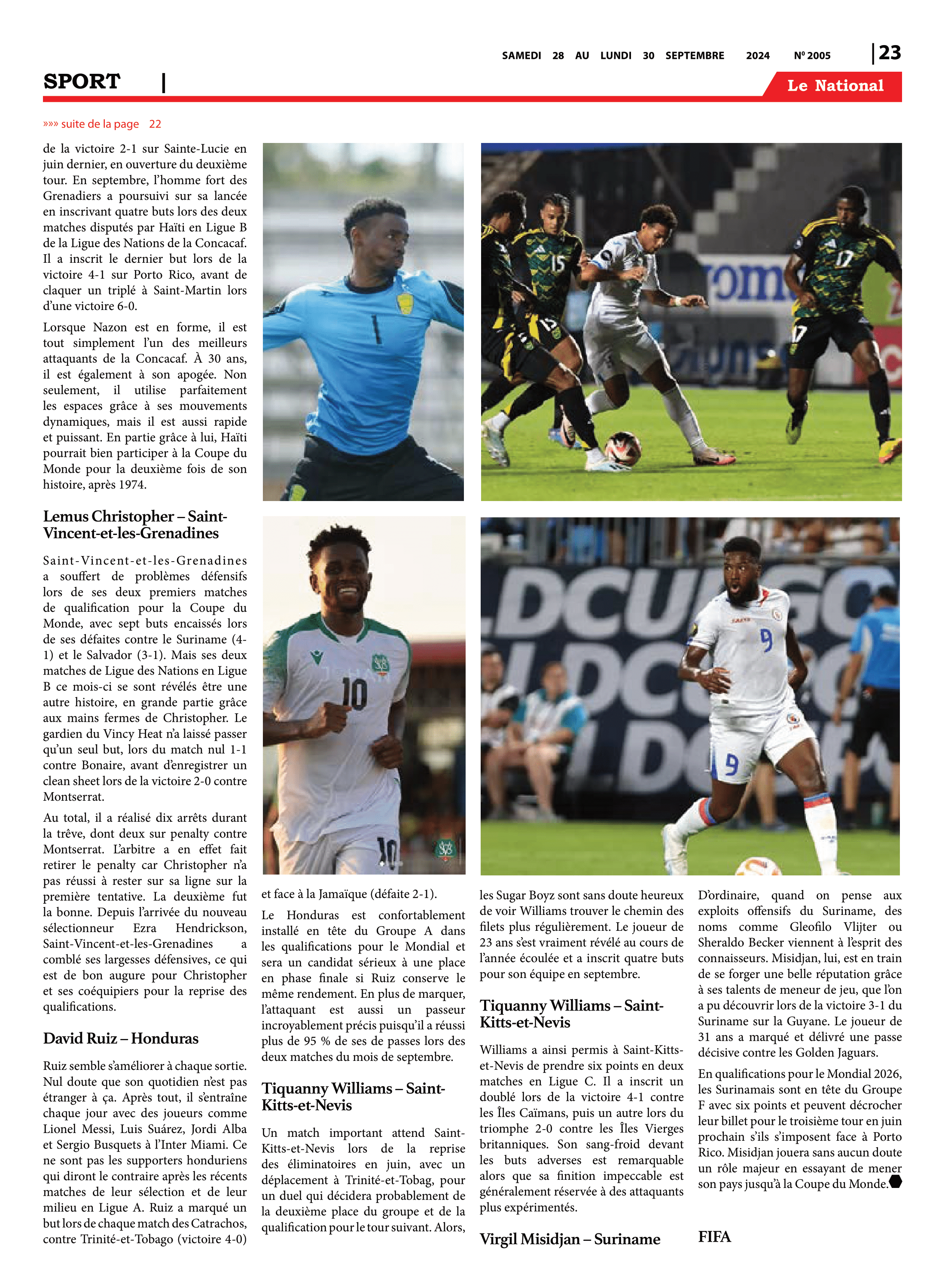 Page 23 de l'édition 2005