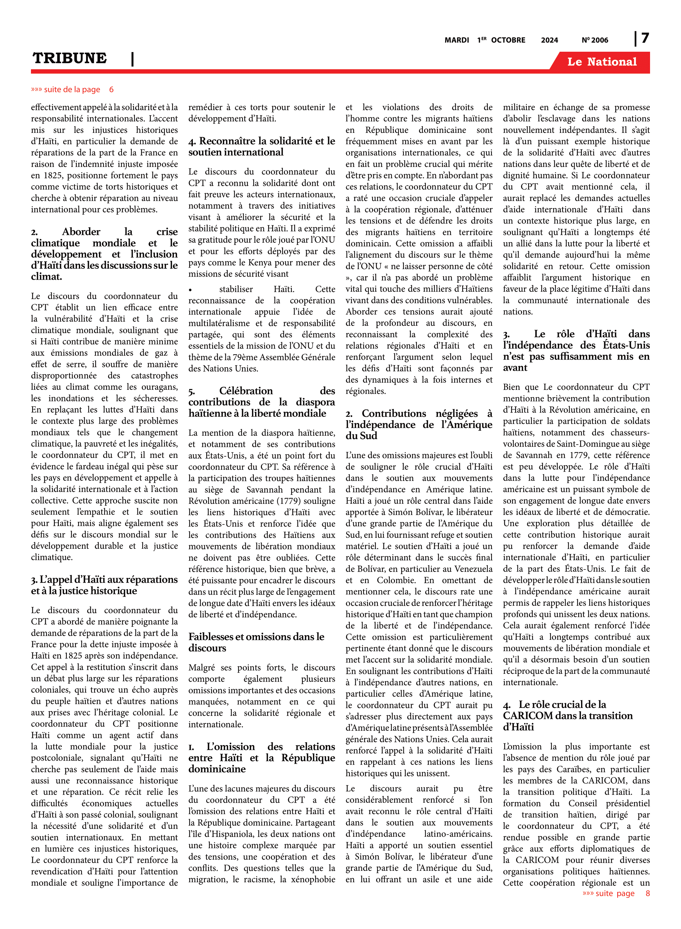 Page 7 de l'édition 2006