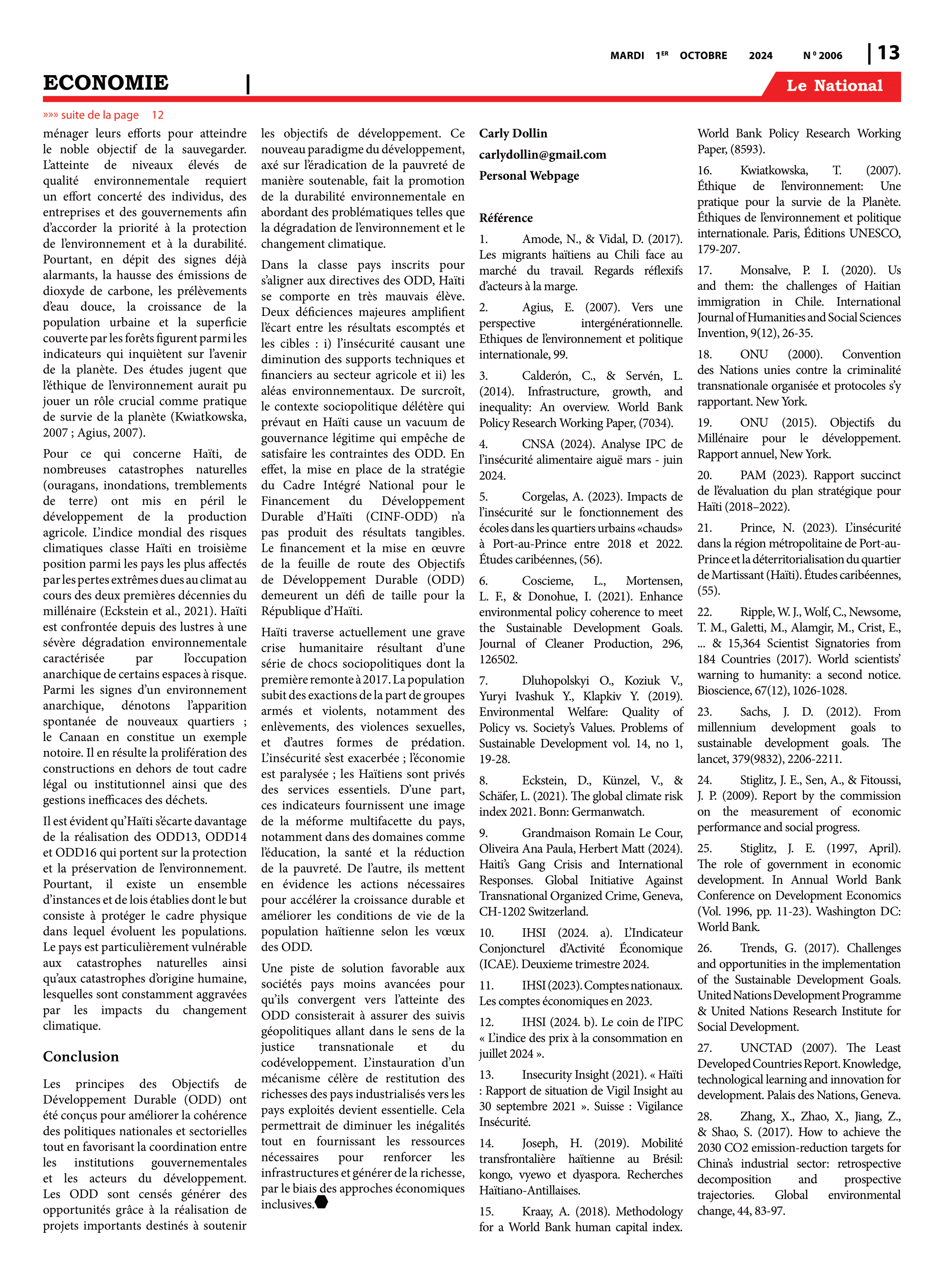 Page 13 de l'édition 2006
