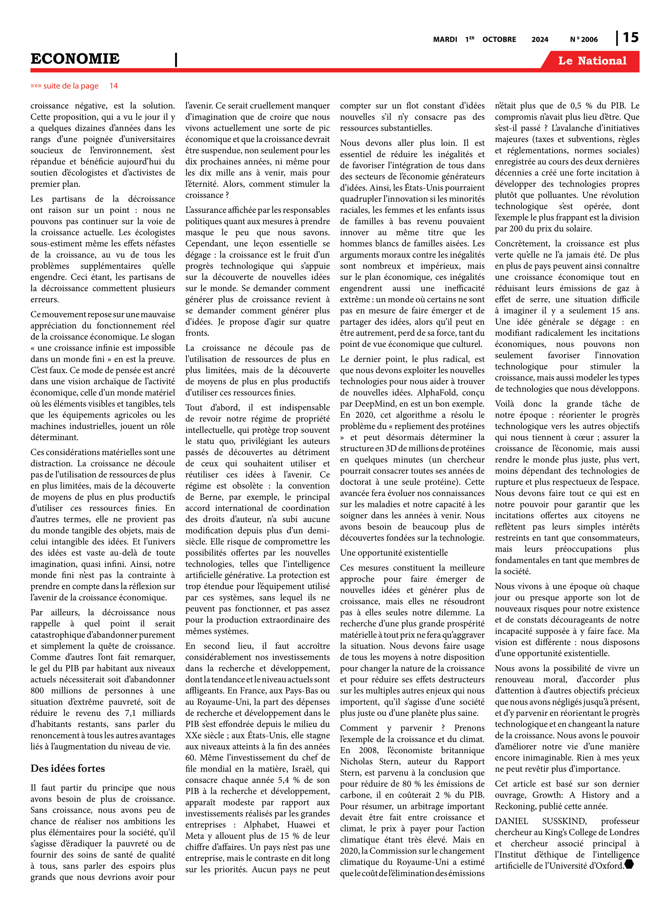 Page 15 de l'édition 2006