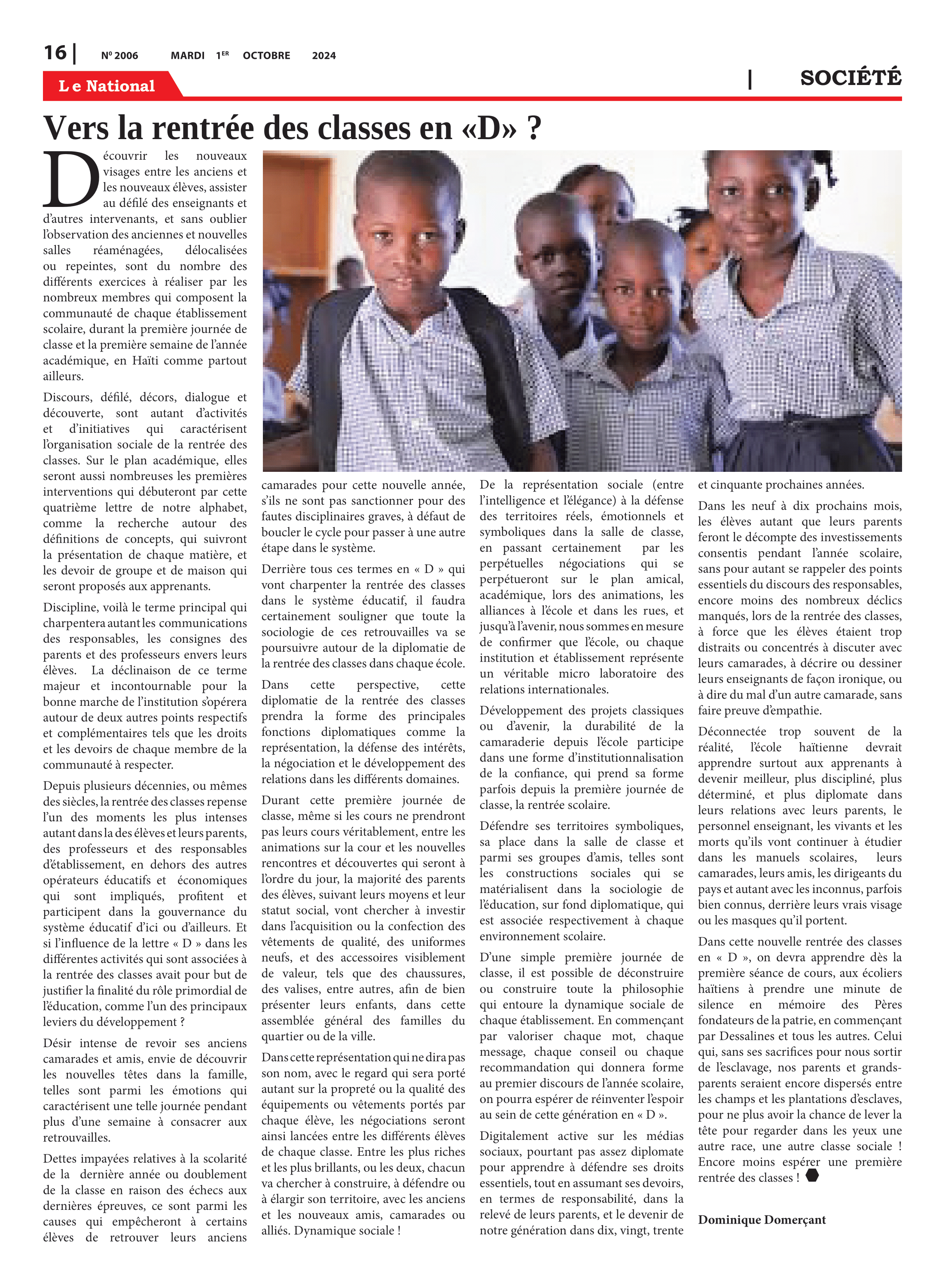 Page 16 de l'édition 2006
