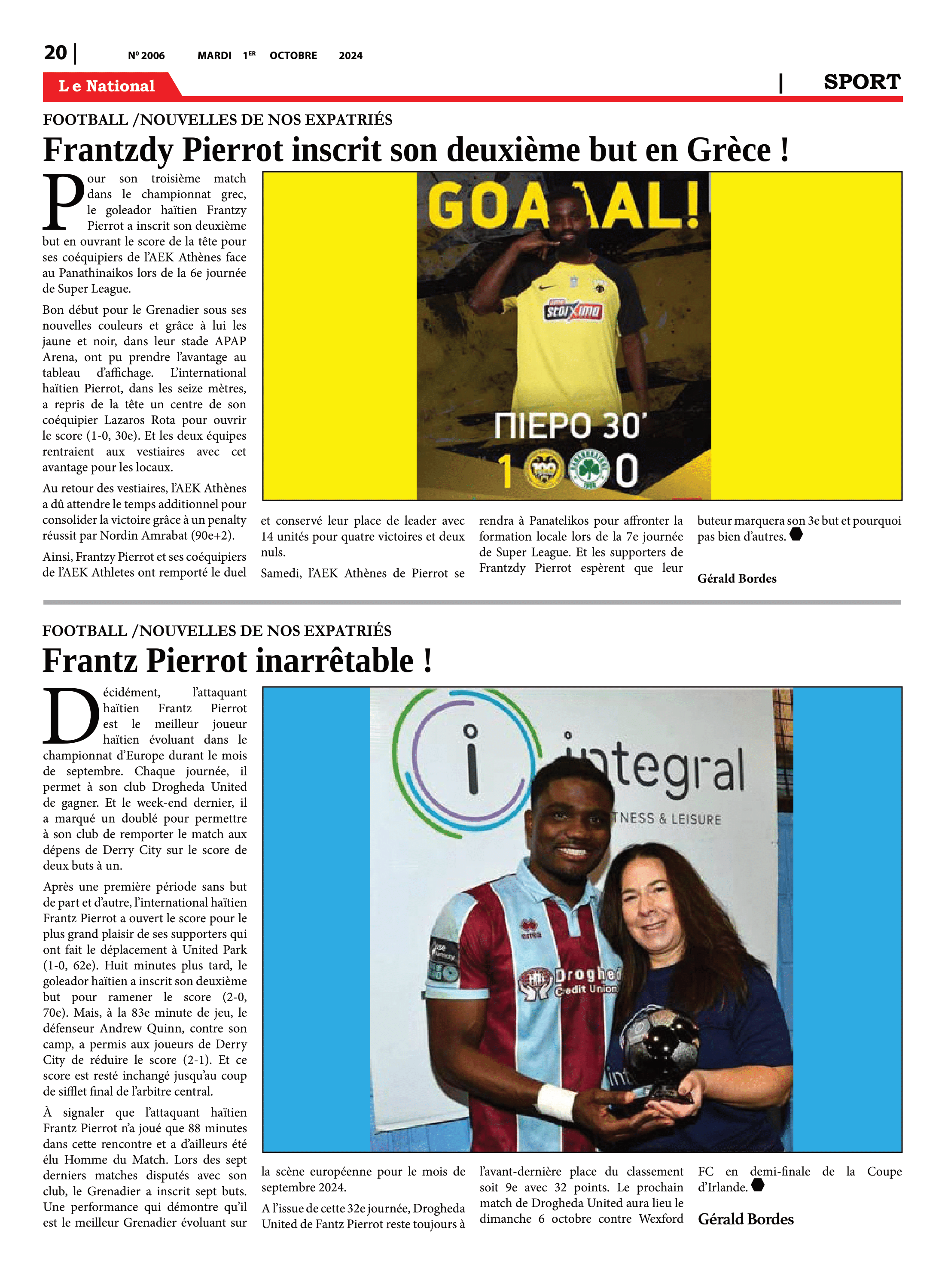 Page 20 de l'édition 2006