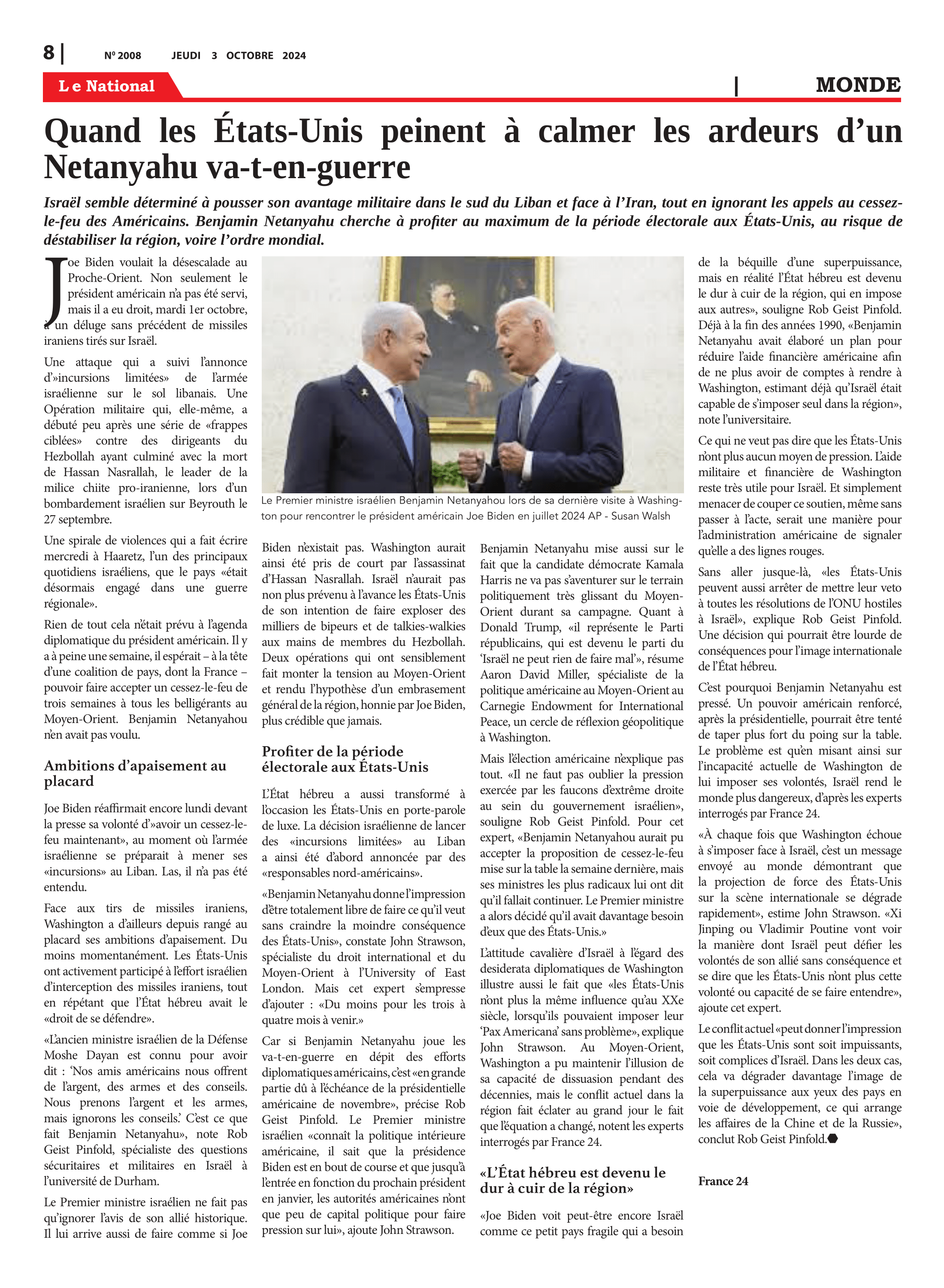 Page 8 de l'édition 2008
